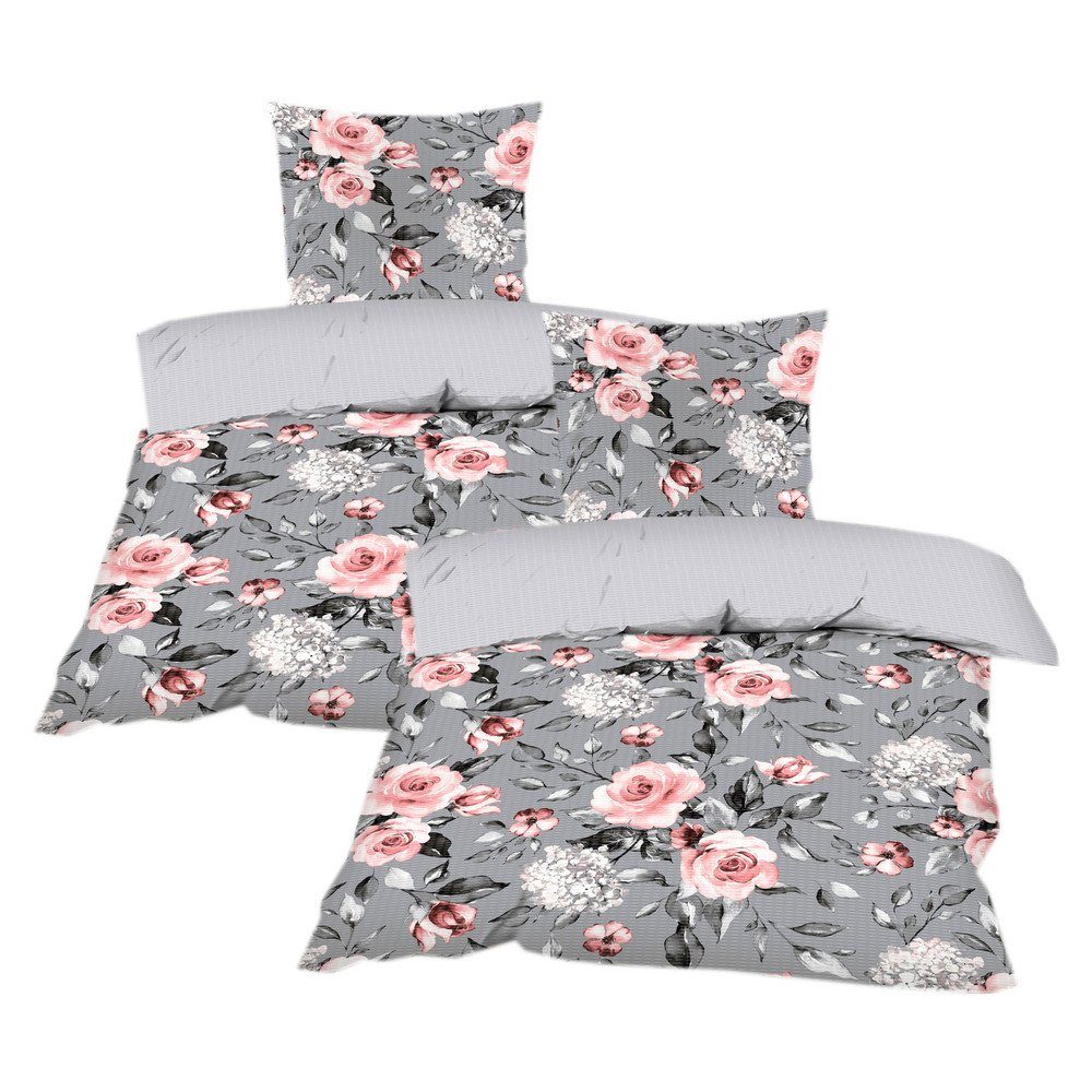 Casa Colori Bettwäsche Seersucker Bettwäsche Garnitur günstig online kaufen