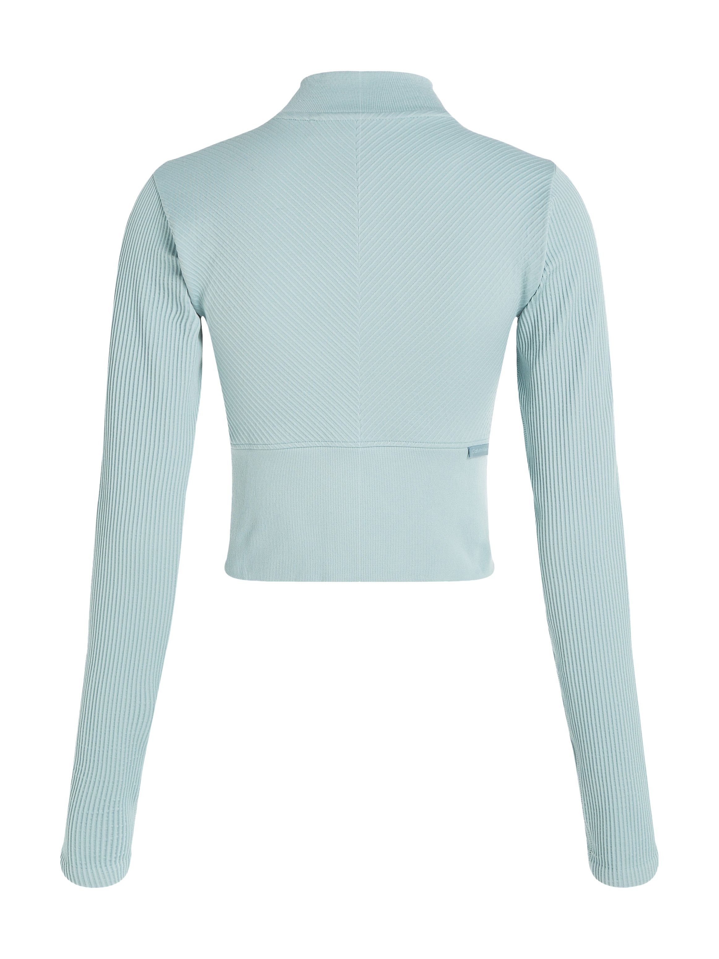 Stehkragenpullover Jacket Calvin WO Seamless Full Sport - Zip blau Klein