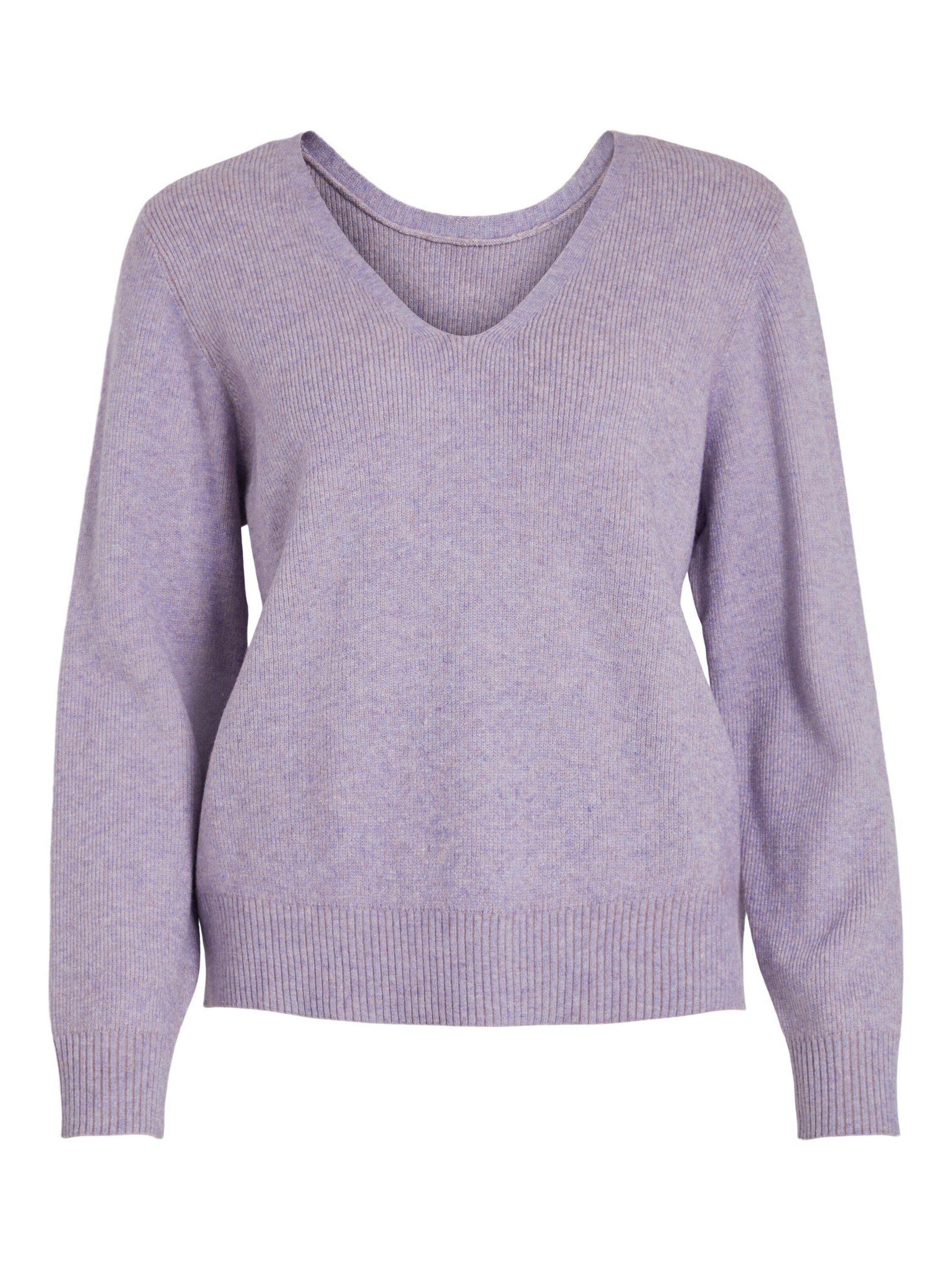 Vila Strickpullover Ril (1-tlg) Plain/ohne Details