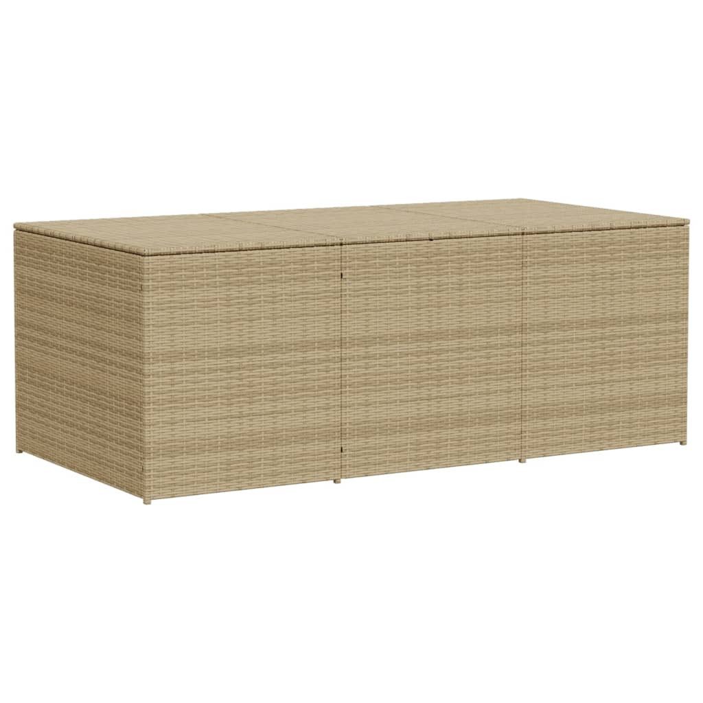 vidaXL Auflagenbox 180 x 90 x 70 cm Kissentruhe Kissenbox Auflagentruhe Gartenbox Beige 9