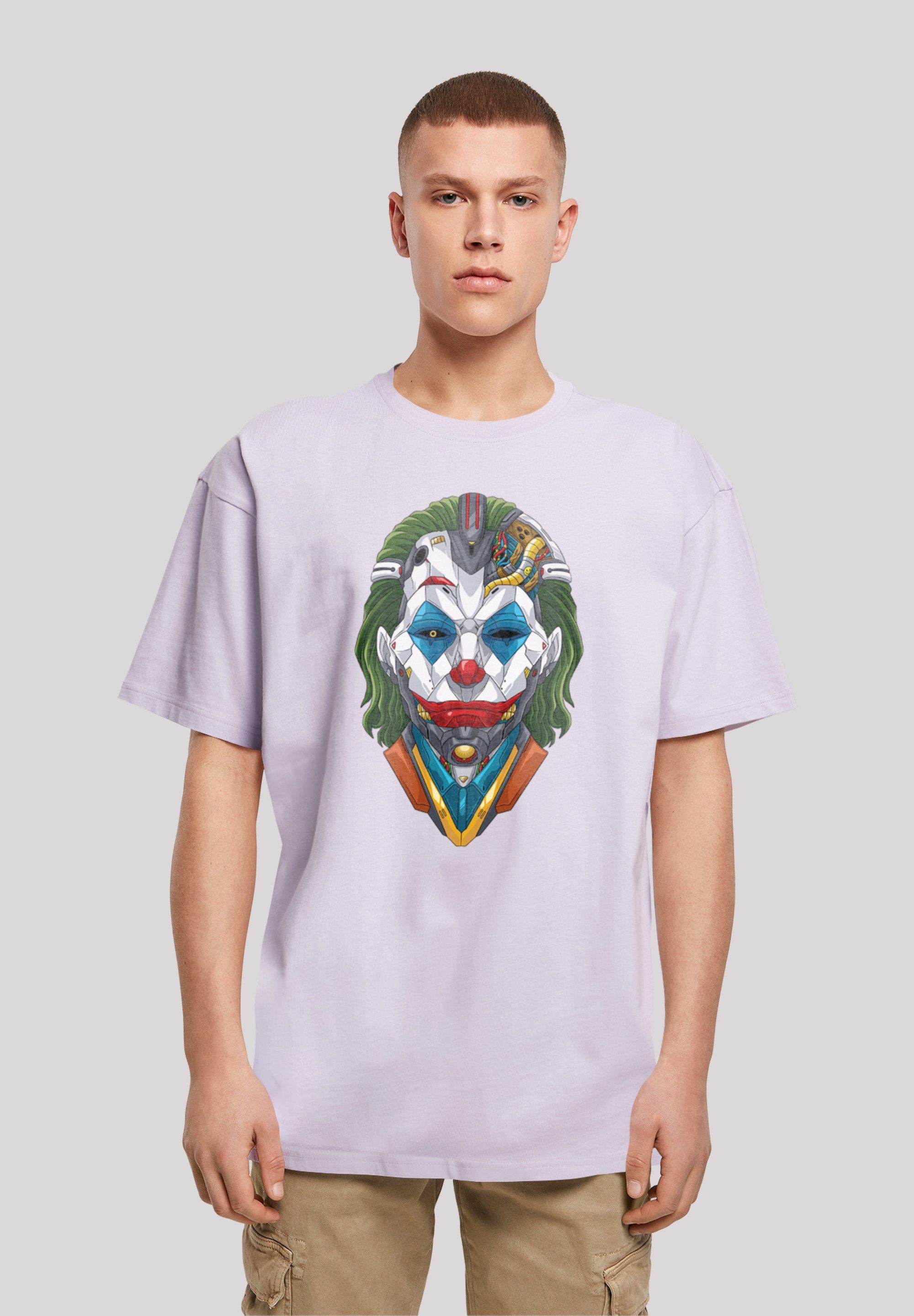 F4NT4STIC T-Shirt Cyberpunk Joker CYBERPUNK STYLES Print lilac