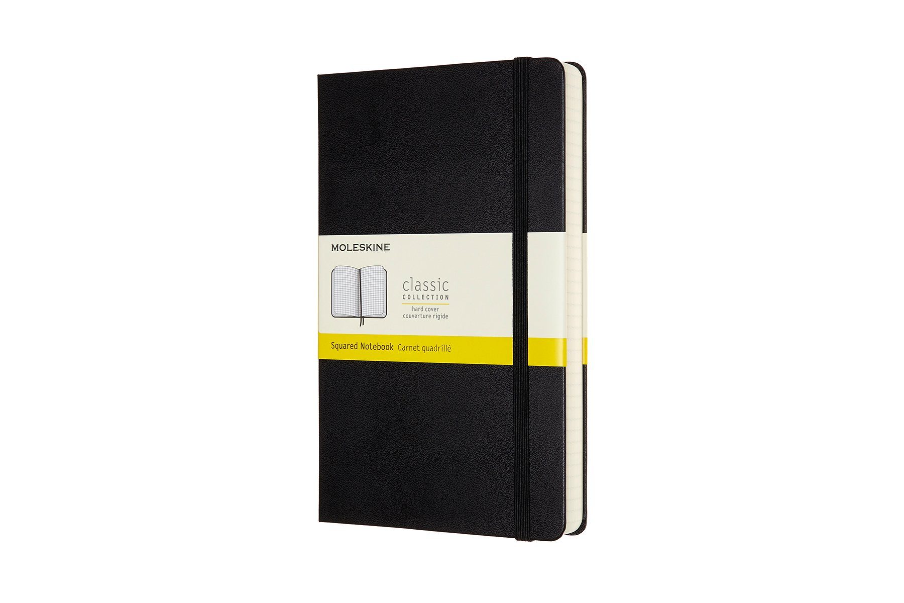 MOLESKINE Notizbuch, Classic Expanded Groß (13x21) - mit festem Einband - 70g-Papier Schwarz