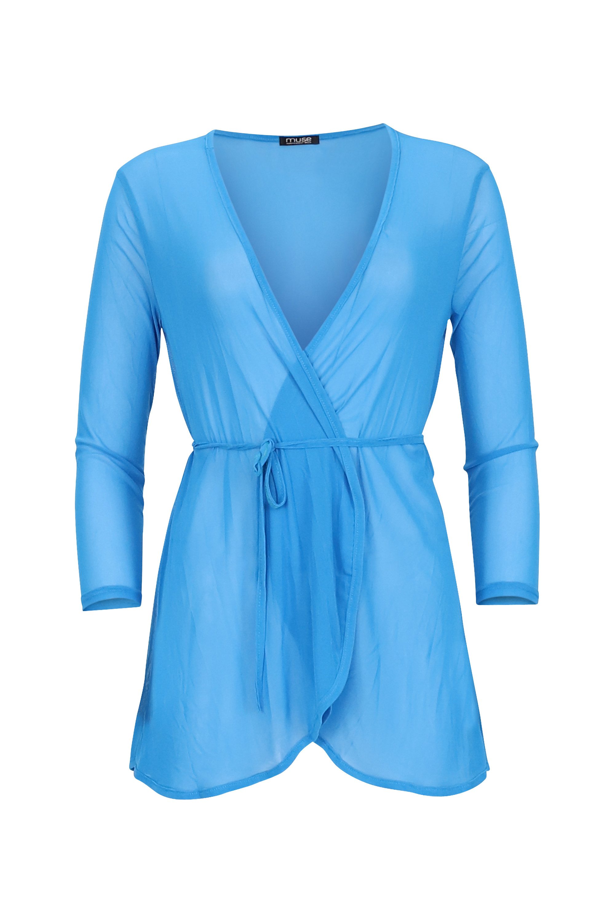 Cardigan Mesh Cardigan Jäckchen transparent 7058