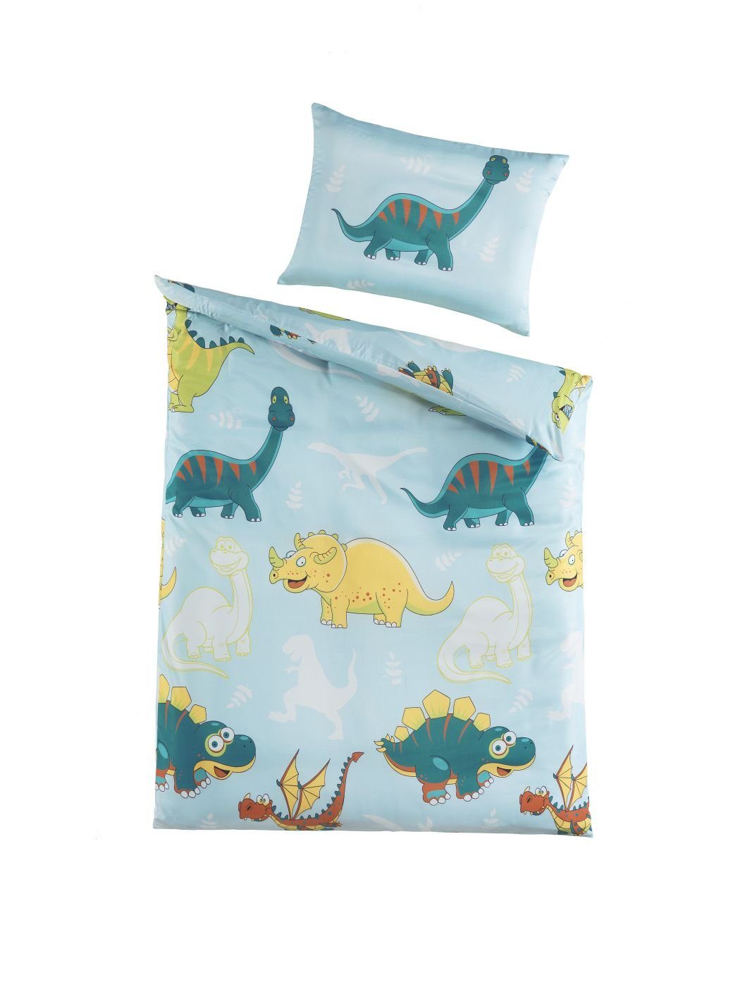 soma Babybettwäsche Microfaser Baby Bettwäsche 100 x 135 cm Dino Dinosaurie günstig online kaufen