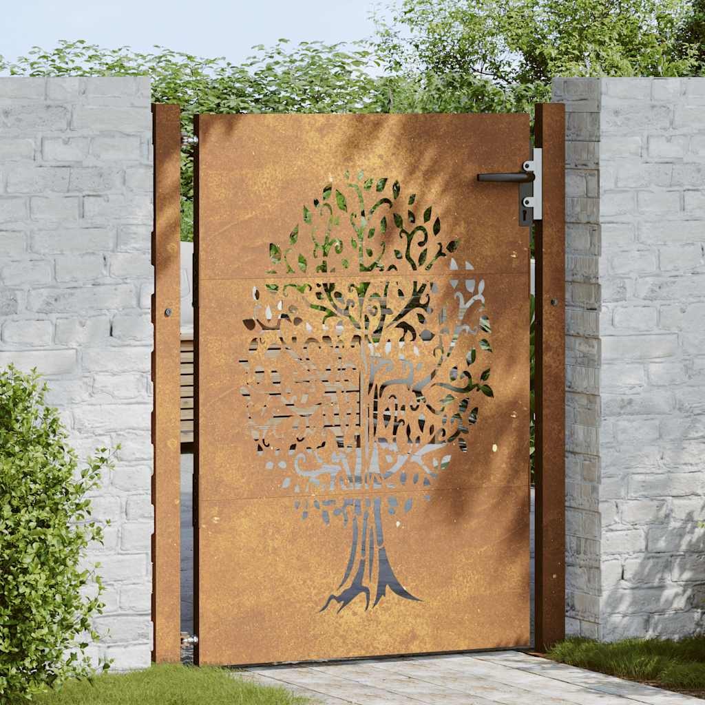 vidaXL Gartentor Gartentor 105x155 cm Cortenstahl günstig online kaufen
