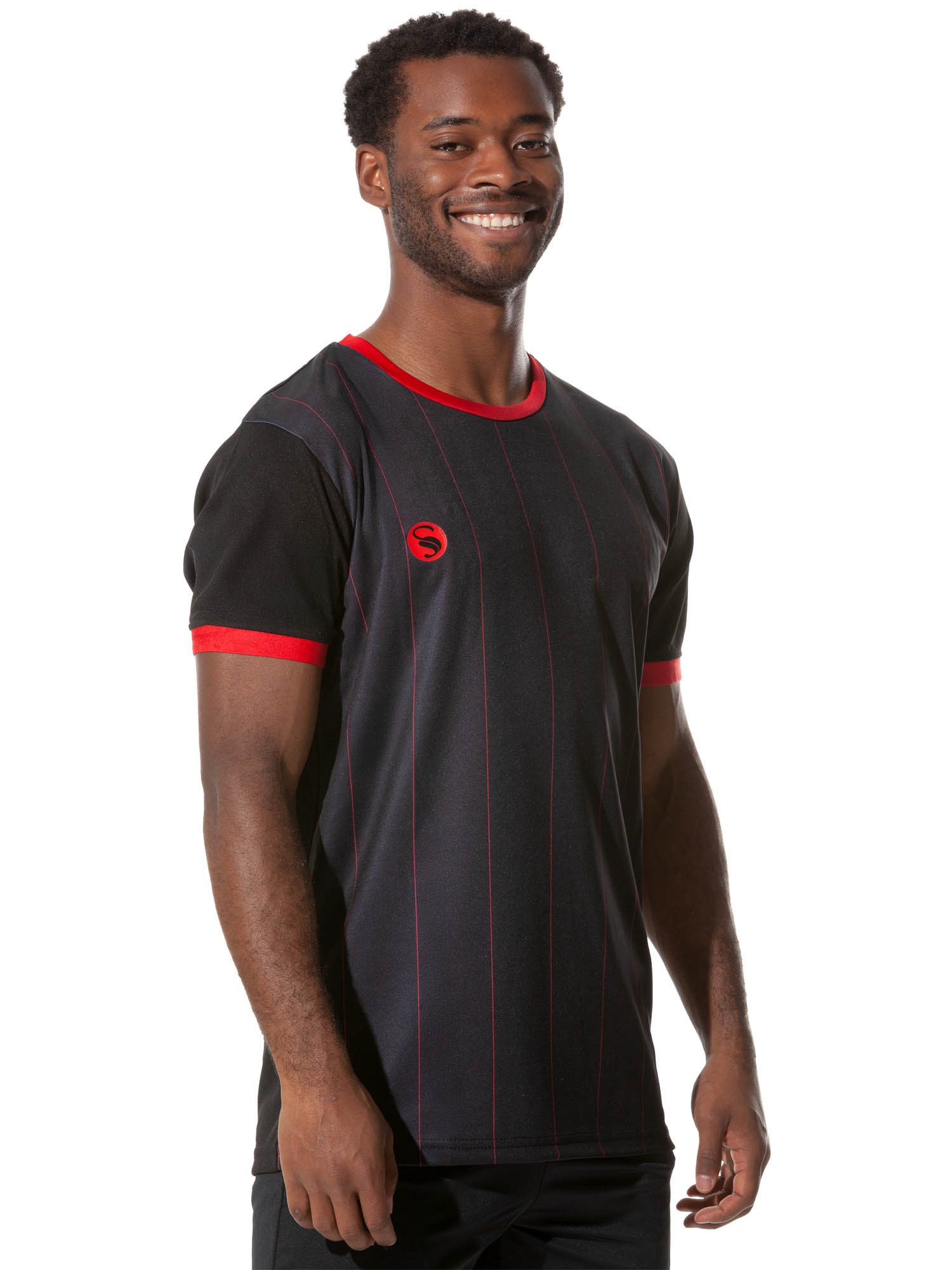 Stark Soul® T-Shirt Trainingsshirt Trikot "Pinstripes", Herren Sport-Shirt, Kurzarm