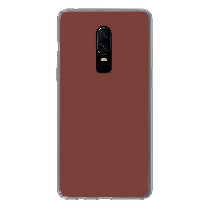 MuchoWow Handyhülle Palette - Rot - Innenbereich Phone Case Handyhülle OnePlus 6 Silikon Schutzhülle