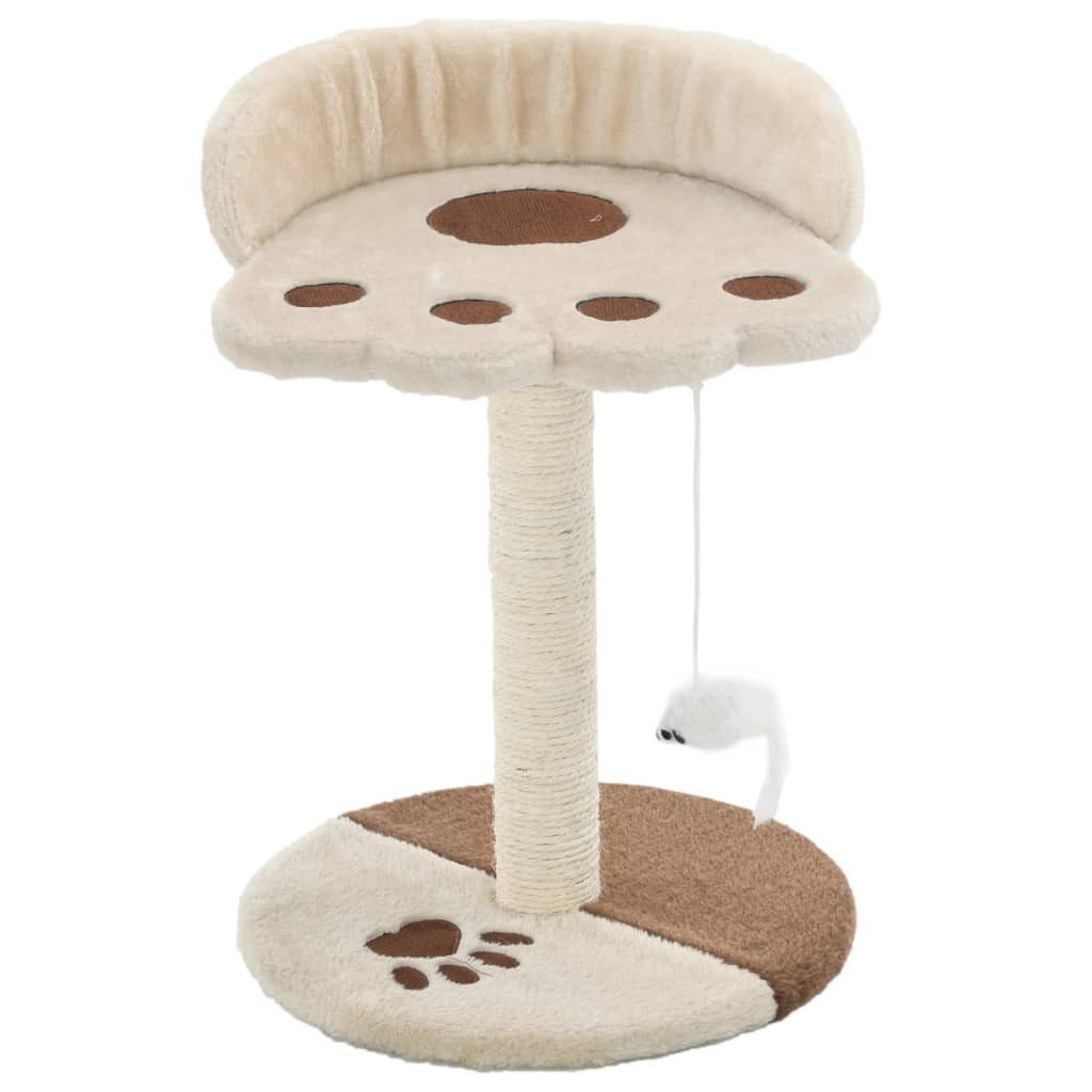 vidaXL Kratzbaum 40 cm Katzen-Kratzbaum Sisal 40 cm Beige und Braun