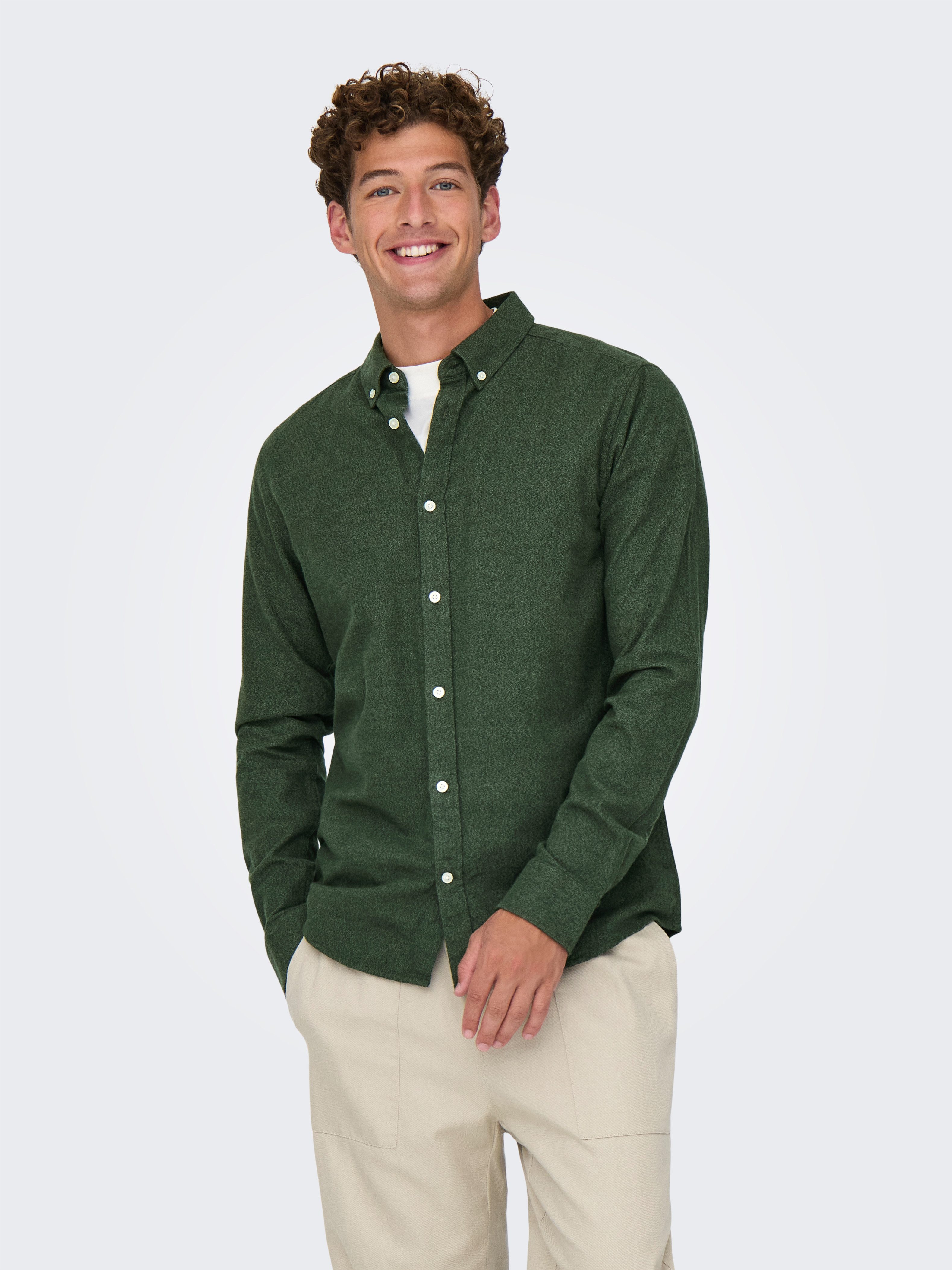 ONLY & SONS Langarmhemd ONSNIKOLA LS MELANGE SHIRT OTL günstig online kaufen