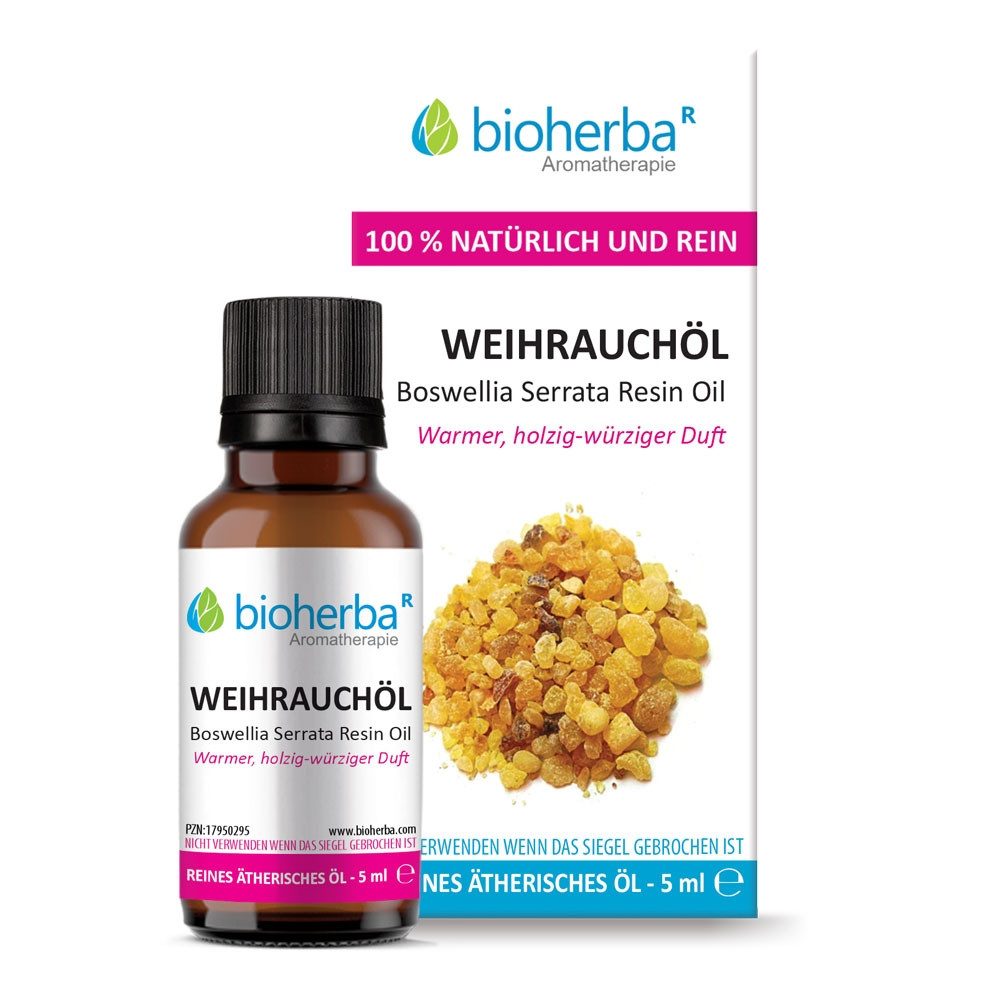BIOHERBA R Pflege-Set Weihrauchöl Reines ätherisches Öl 5 ml