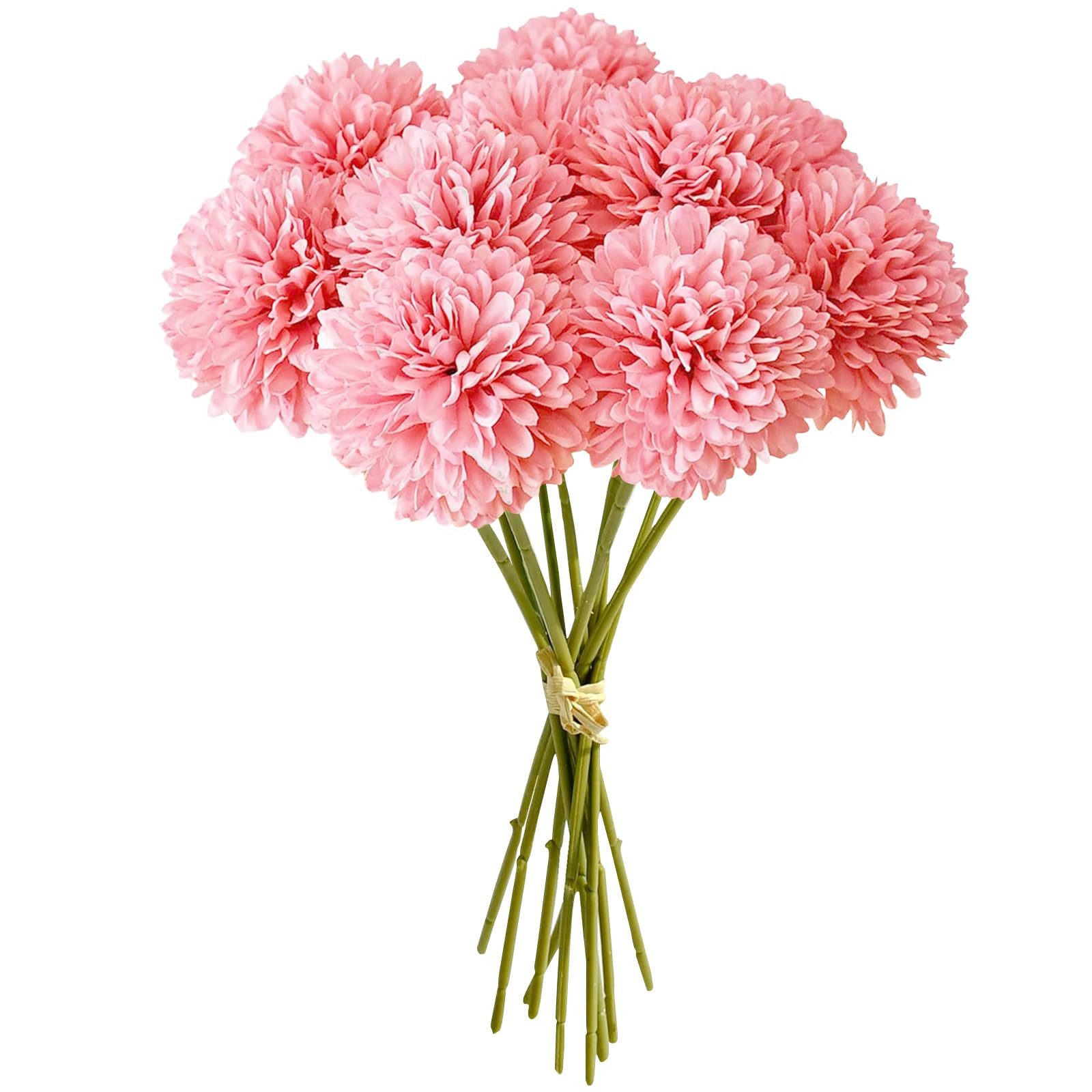 Kunstblume 8 Stück Kunstblumen Künstliche Blumen Deko für Hochzeits Vase, FOUORTUNATE-BEE