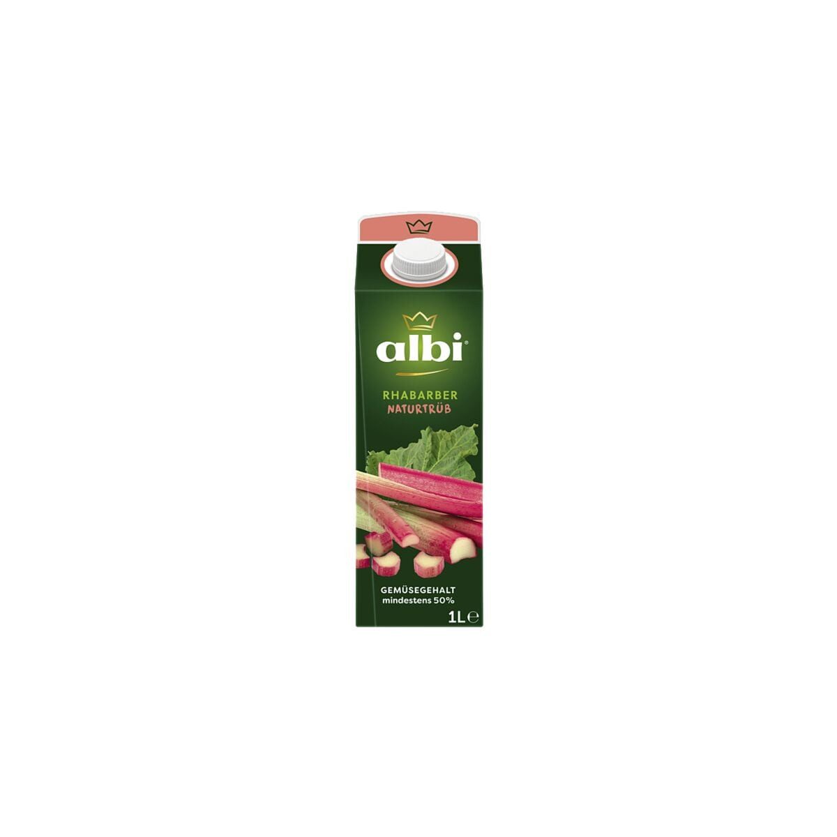 albi® Saft Heimischer Rhabarber, 6x 1 Liter, Fruchtnektar / Fruchtgehalt mind. 50%