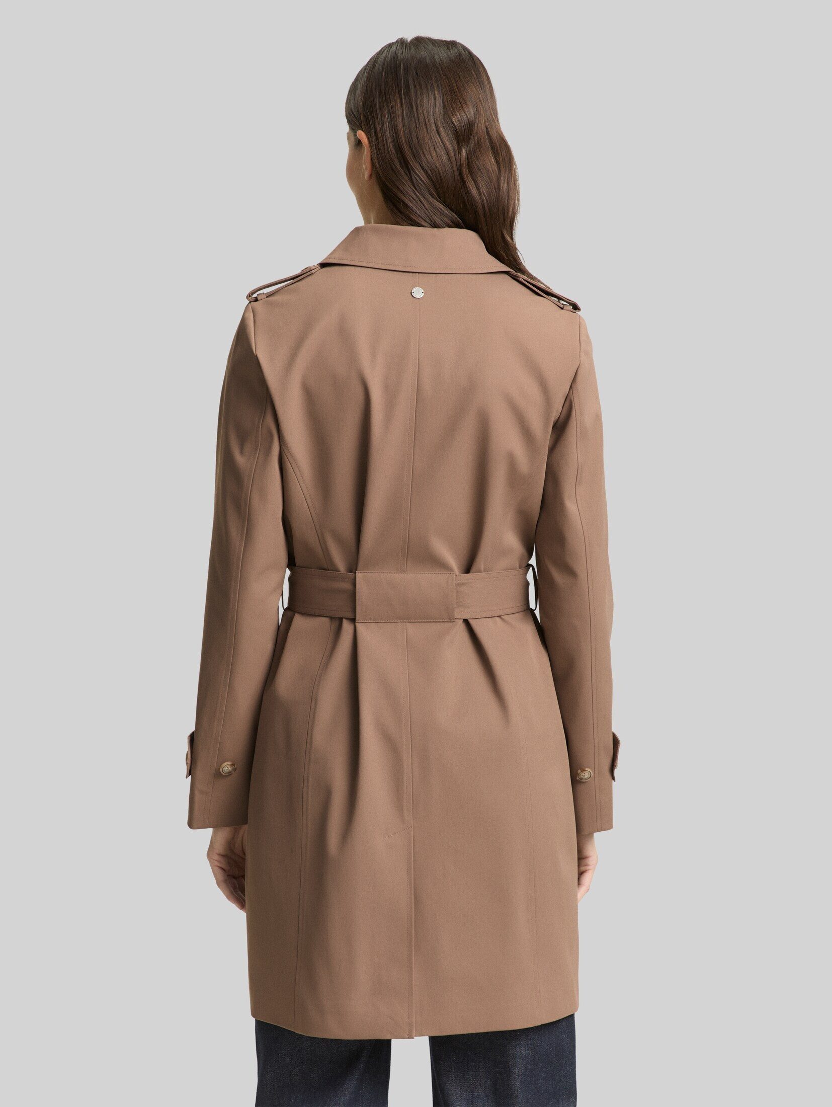 TOM TAILOR Kurzmantel Jacken Trenchcoat aus wasserabweisendem Material