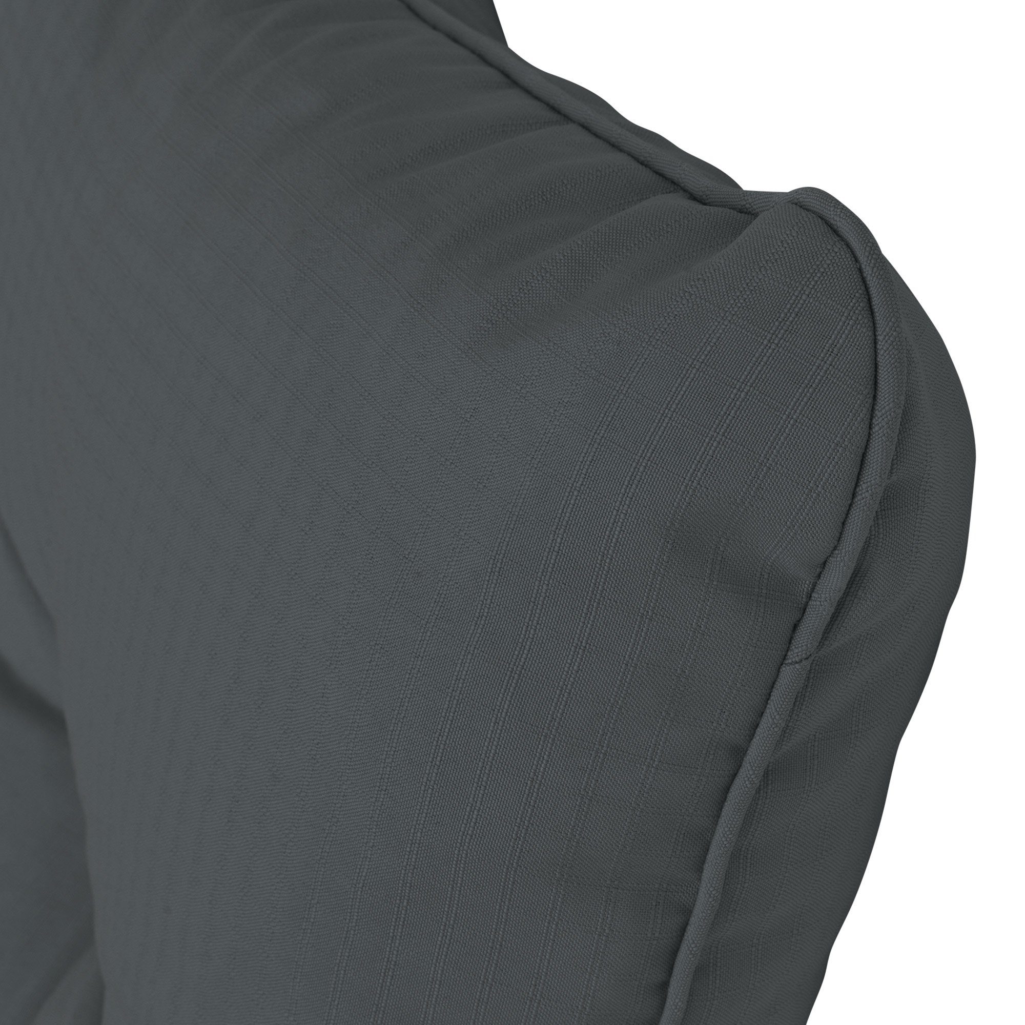 Beautissu Sitzkissen Lounge Kissen Outdoor Grau XLuna, 50x40cm, Sitzkissen günstig online kaufen