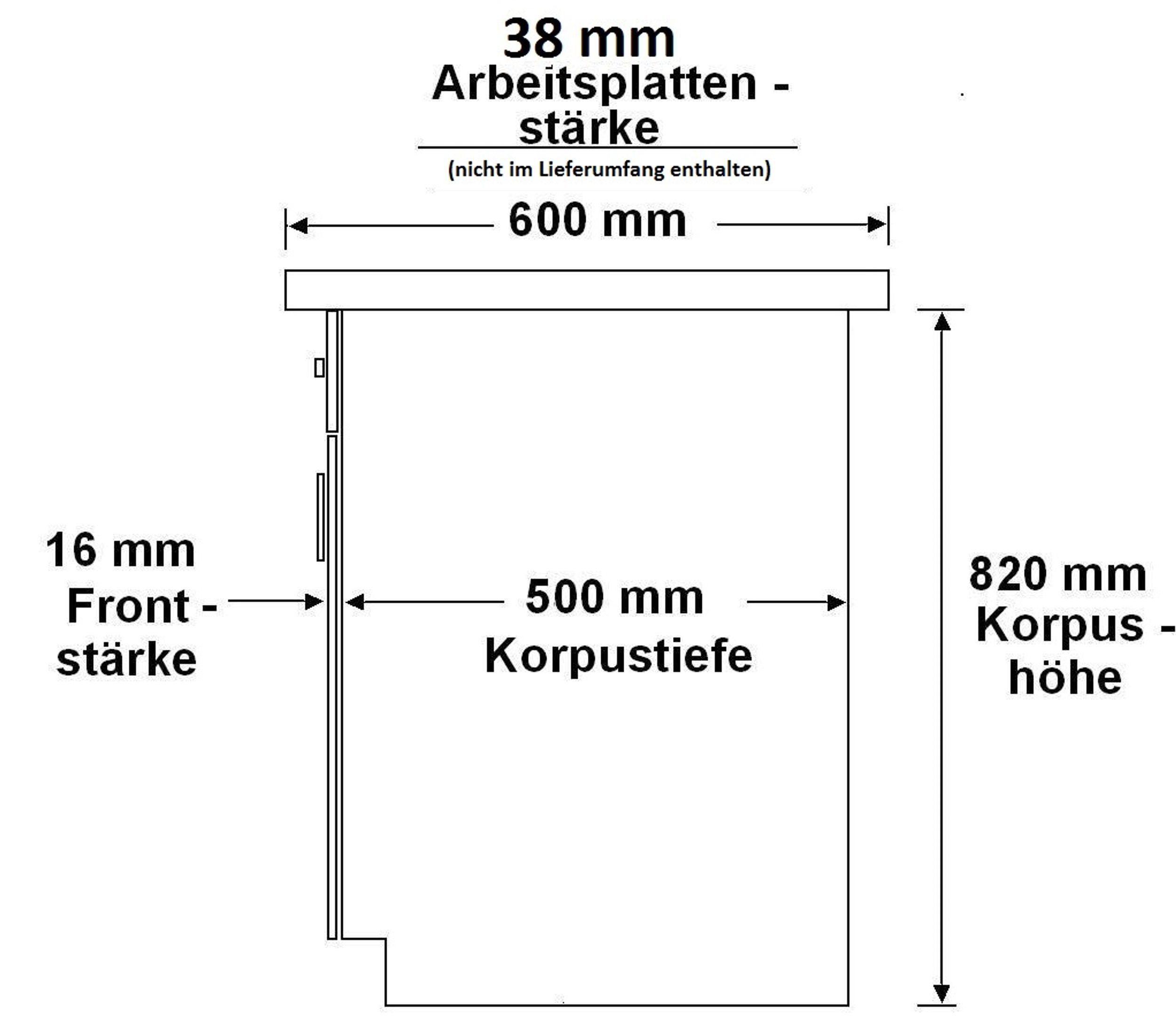 Küchen-Preisbombe Herdumbauschrank 60 cm Küche SIENA günstig online kaufen