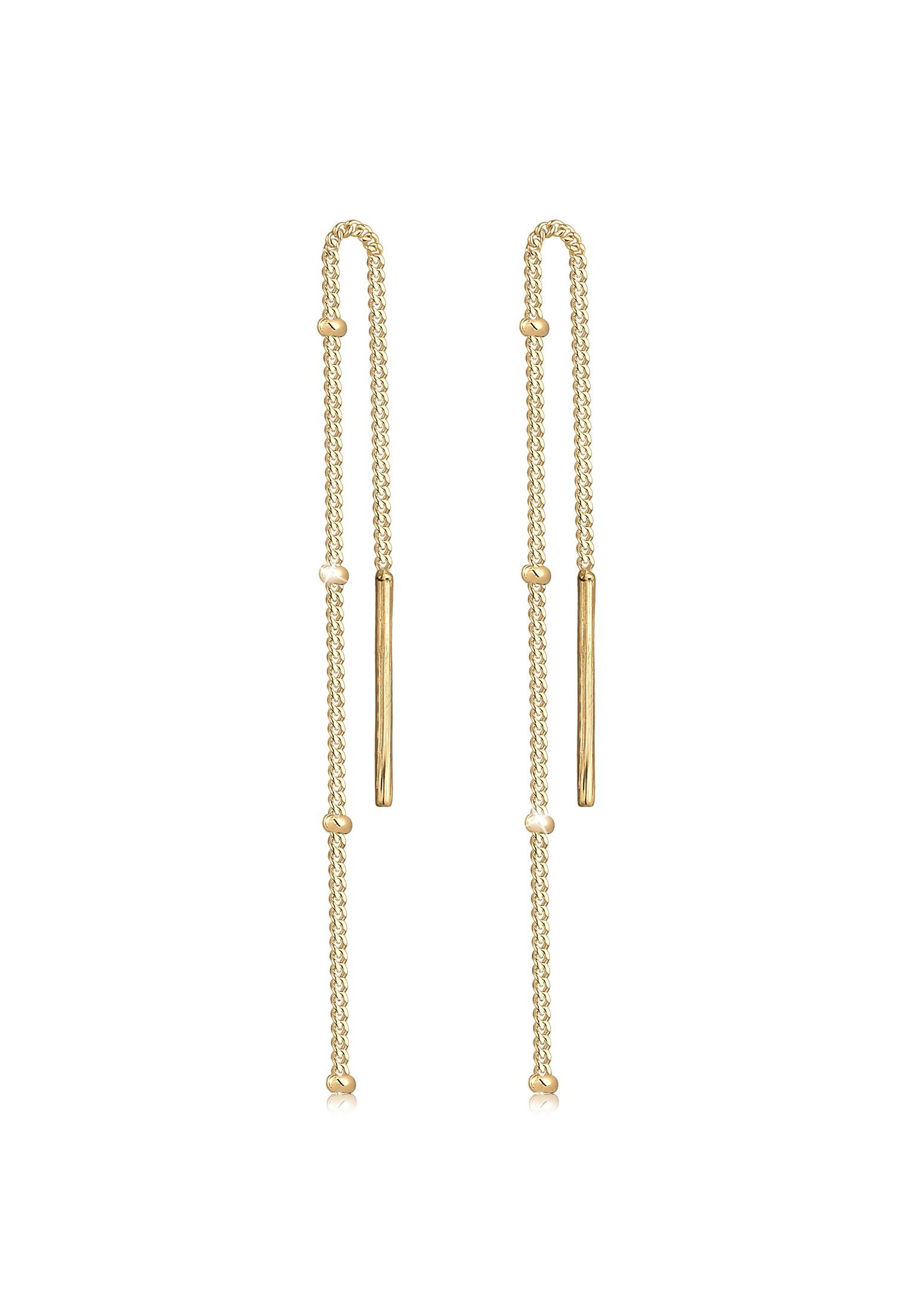 Elli Paar Ohrhänger Hänger Durchzieher Kugel Minimal Basic 925 Silber, Geo günstig online kaufen