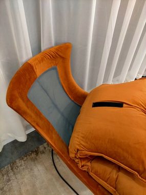 JVmoebel Sessel Luxus Stuhl Polster Cocktail Relax Lounge Club Stühle Design Sessel Orange Sofor