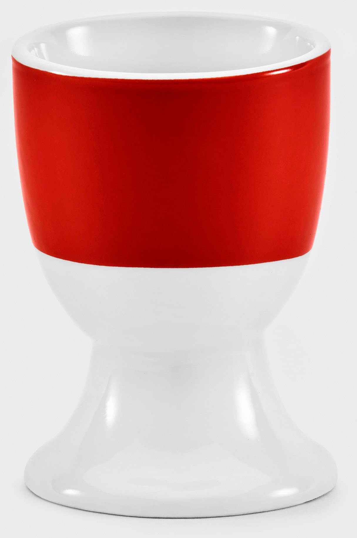 van Well Eierbecher Vario, (Set, 6-tlg., 6 Eierbecher), Porzellan, spülmaschinen- und mikrowellengeeignet