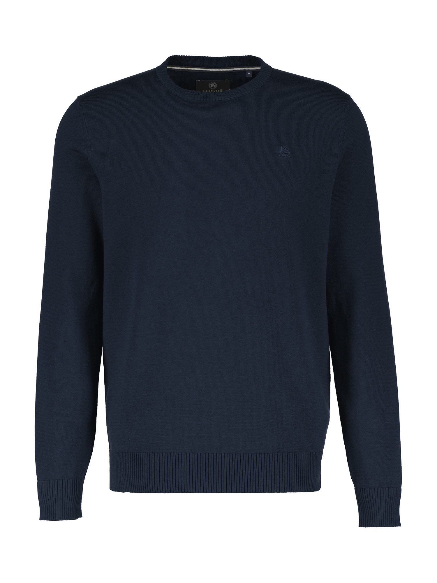 Strickpullover Herren Strickpullover aus Baumwolle mit Crewneck Ausschnitt