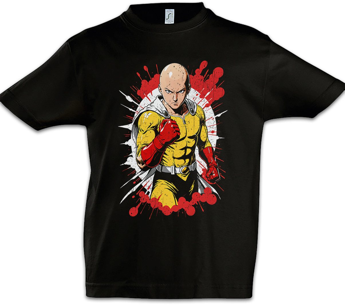 Print-Shirt Anime Punch Kinder T-Shirt One OP Man Saitama Genos Tatsumaki Fubuki