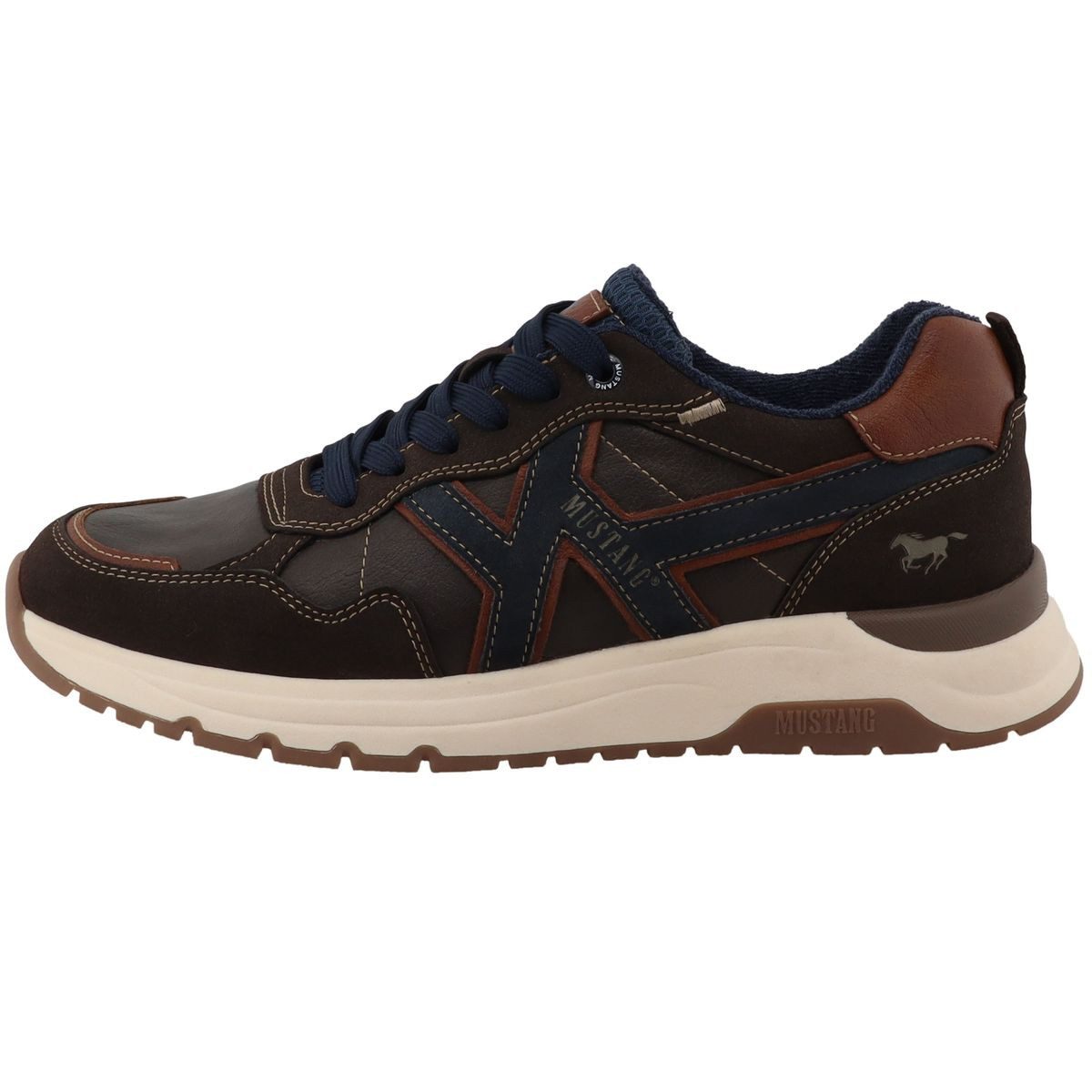 Mustang Shoes 26M0291006-mokka Schnürschuh Sportiver Freizeitschuh mit wärmendem Frotteefutter