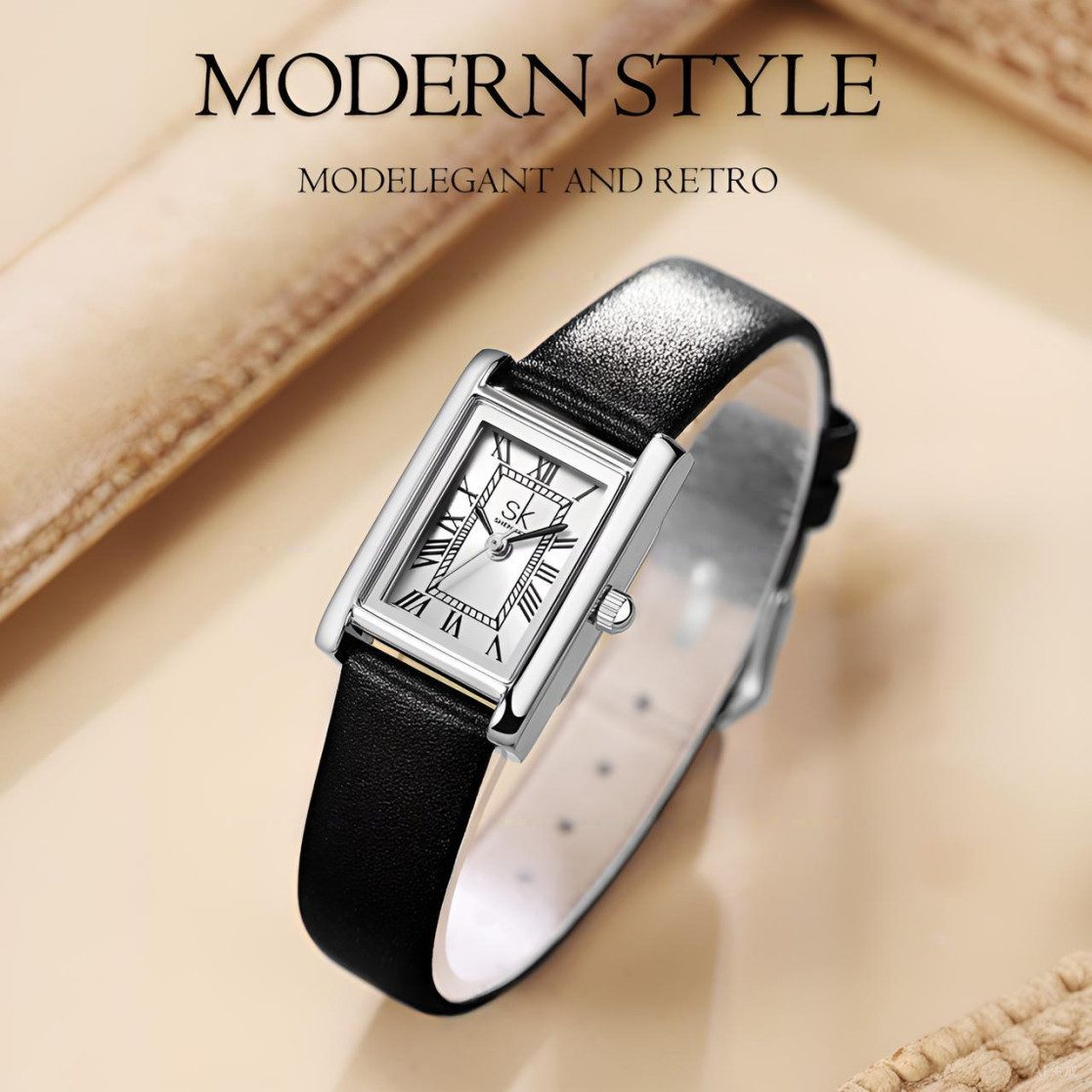 Forrlite Quarzuhr Quarzuhr, Armbanduhr Leder Damen Uhr, Multifunktionsuhr D günstig online kaufen