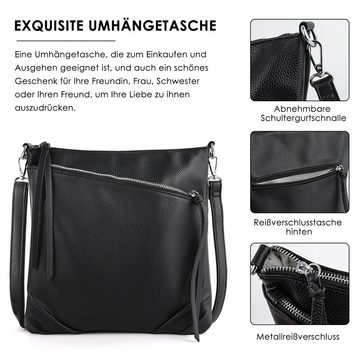 TAN.TOMI Umhängetasche Damen Handtaschen Umhängetasche Schultertasche, Damentasche Tragetasche für Arbeit Uni Schule Freizeit