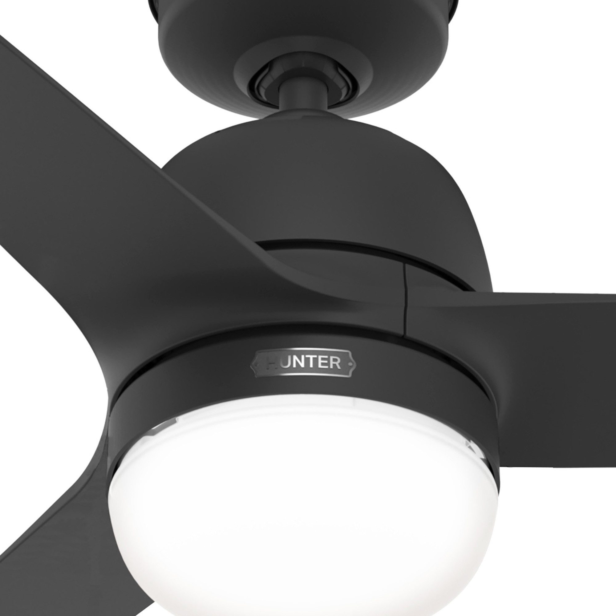 Hunter Deckenventilator Outdoor Deckenventilator Seawave Schwarz mit Licht