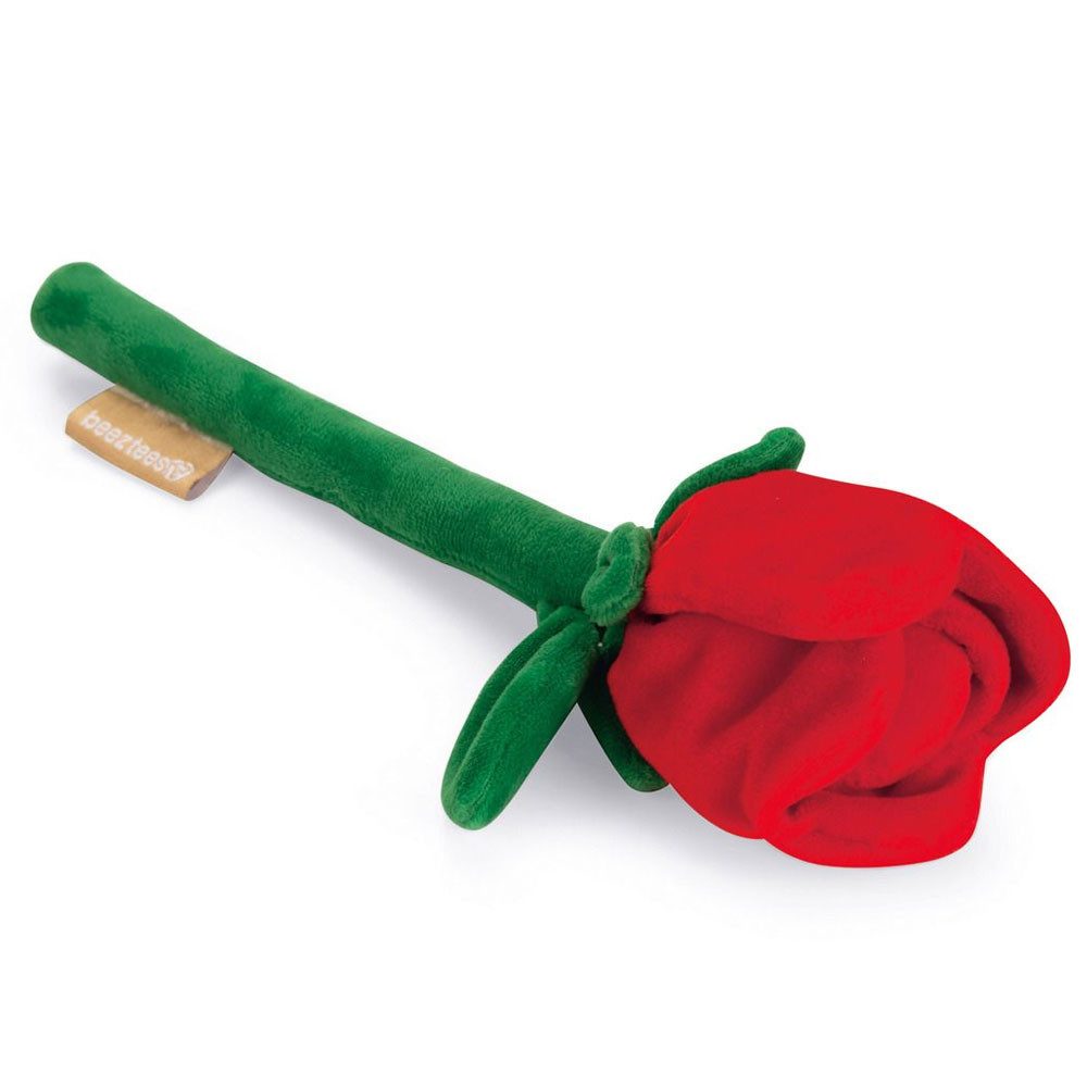 Beeztees Tierkuscheltier Beeztees Plüschspielzeug Rote Rose