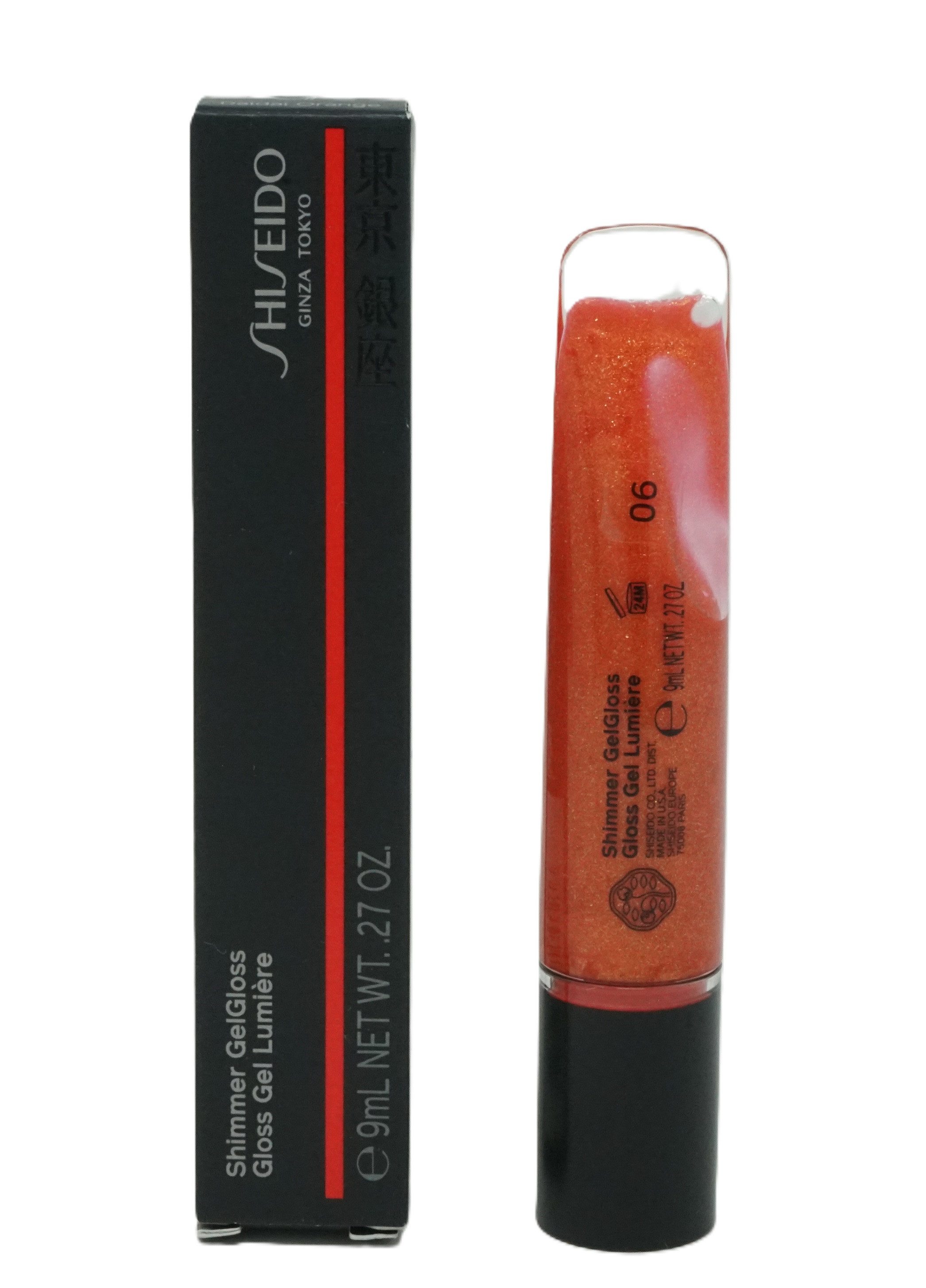SHISEIDO Блеск для губ Shiseido Ginza Tokyo Shimmer Gel Gloss 9 ml 06 Daidai Orange