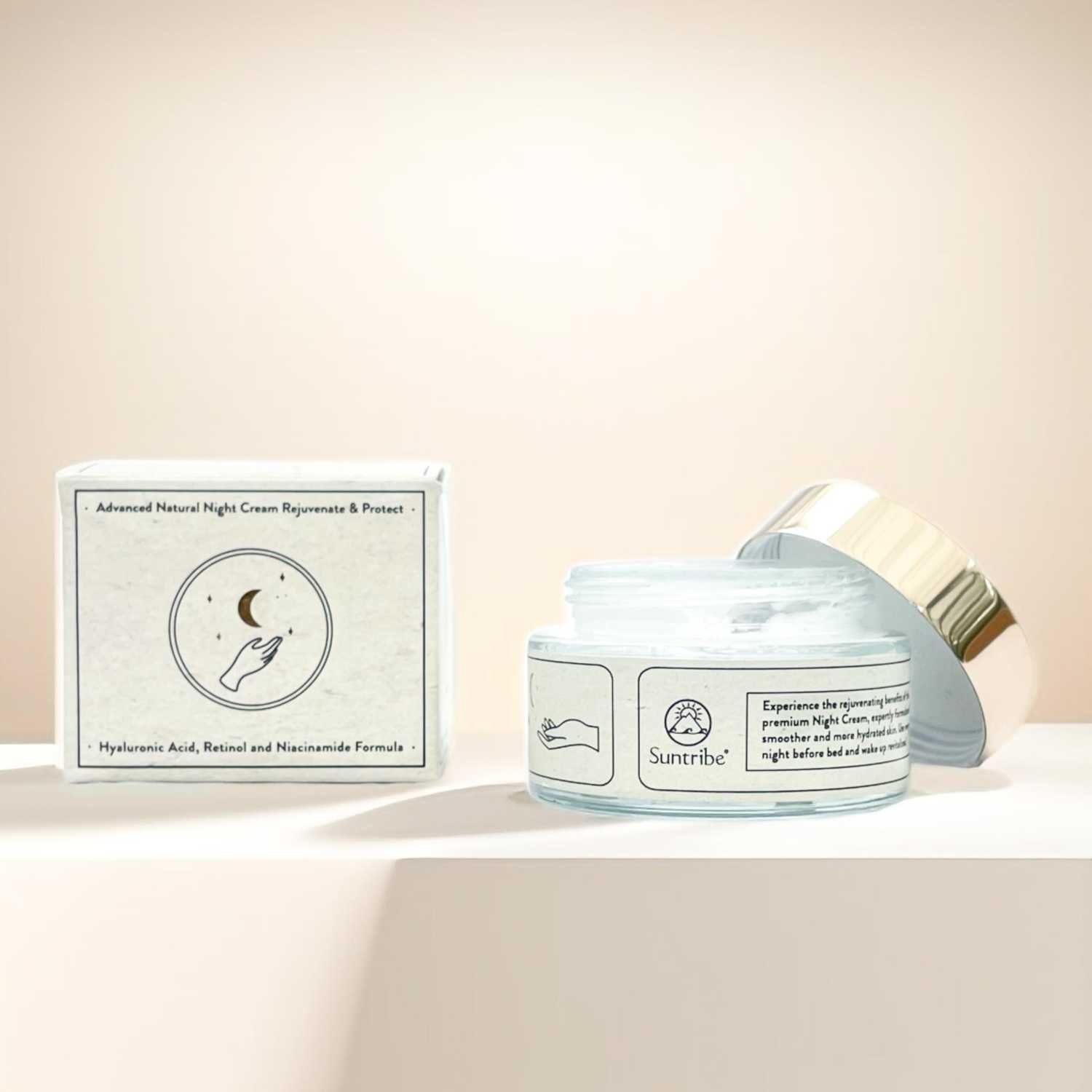 Nachtcreme Mineralisch BIO mit Hyaluronsäure, Retinol & Niacinamid