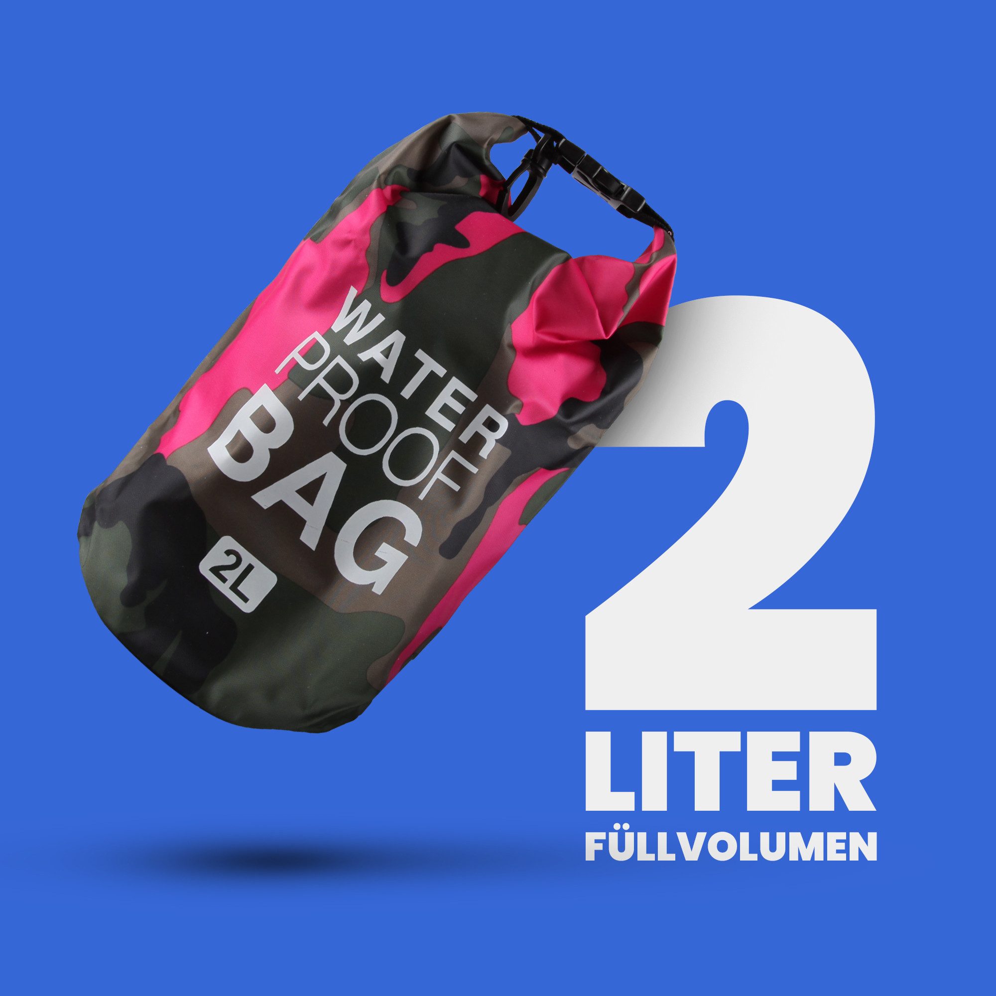 Bestlivings Drybag Schwimmbeutel 28 x 18 cm Camouflage Style (1-tlg), wasserdicht dank strapazierfähigem Gewebe