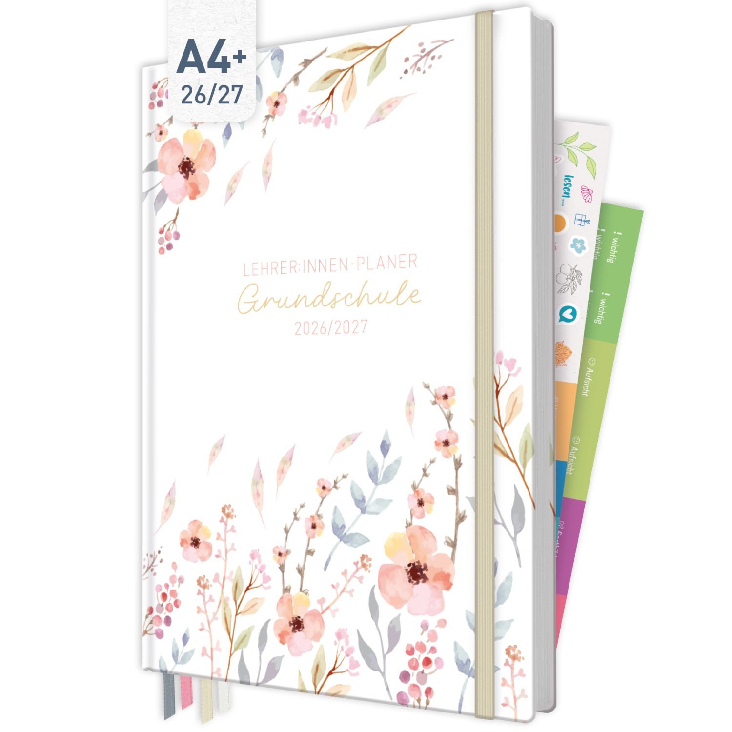 Häfft Lehrerkalender Lehrer-Planer Grundschule Maxi 2026/2027 / A4+