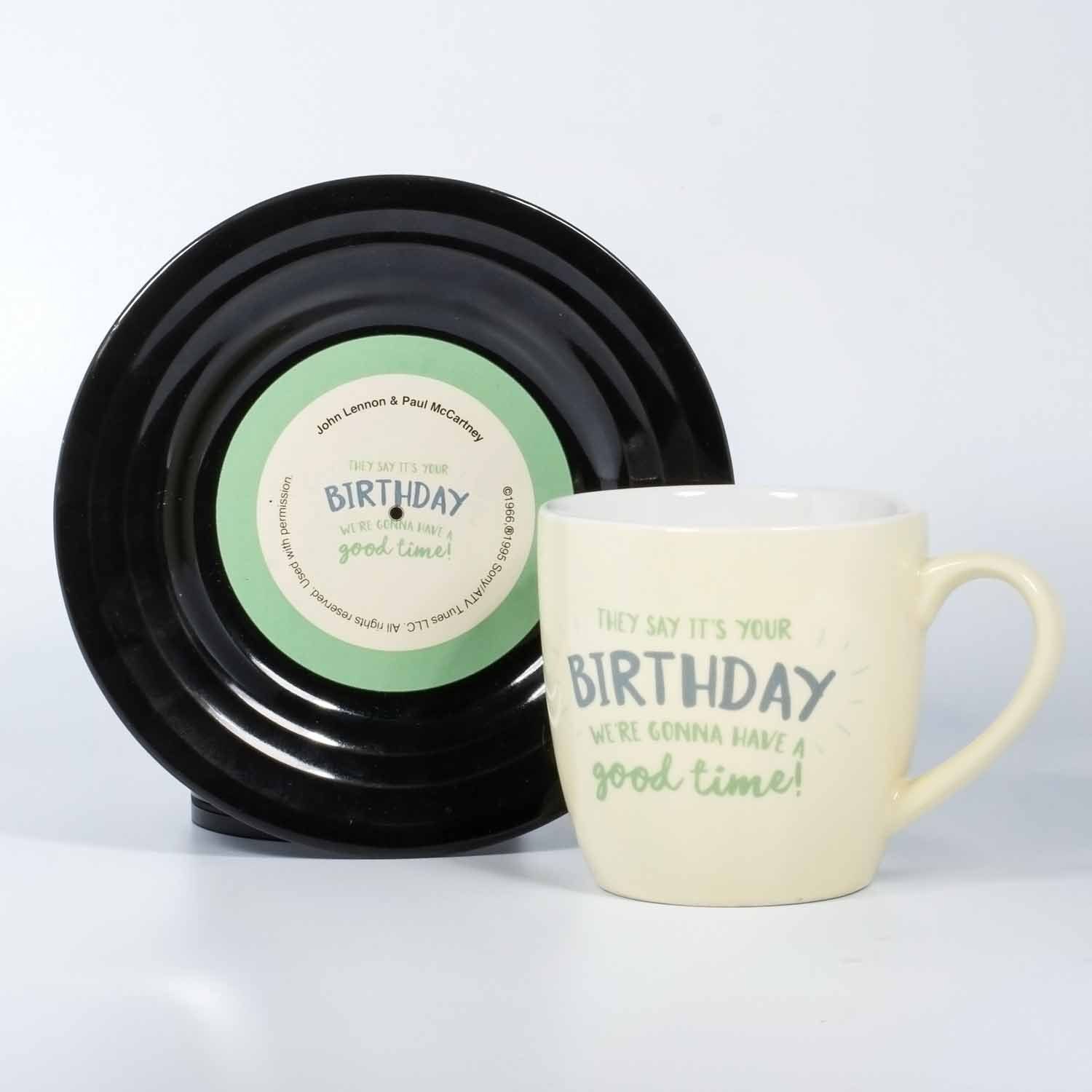Thumbs Up Tasse Tassen-Set "Lyrical Mug" Birthday - Lennon & McCartney, Keramik