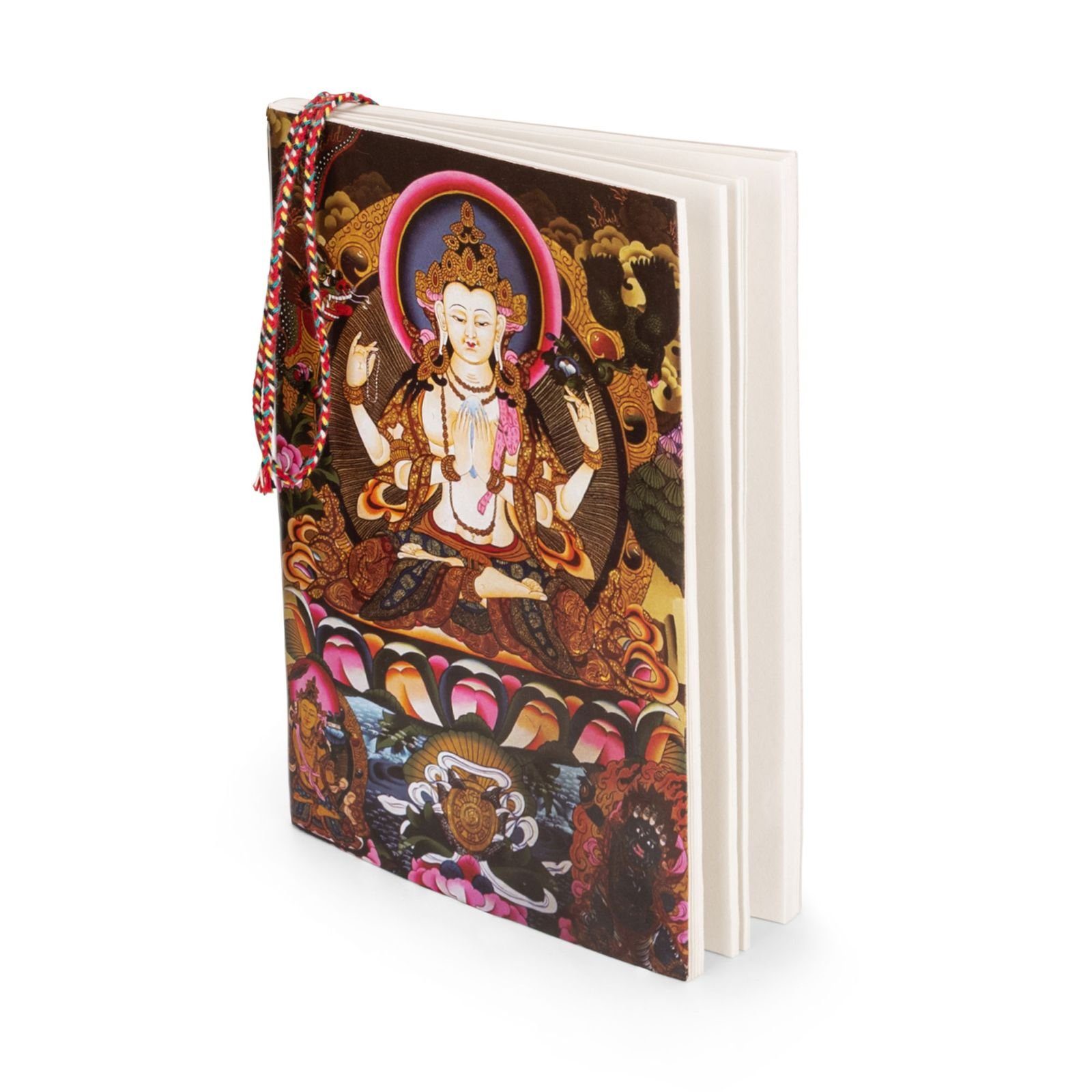 KUNST UND MAGIE Tagebuch Tagebuch Tara Buddha Tibet Poesiealbum Baumwollpapier Notizbuch Indien