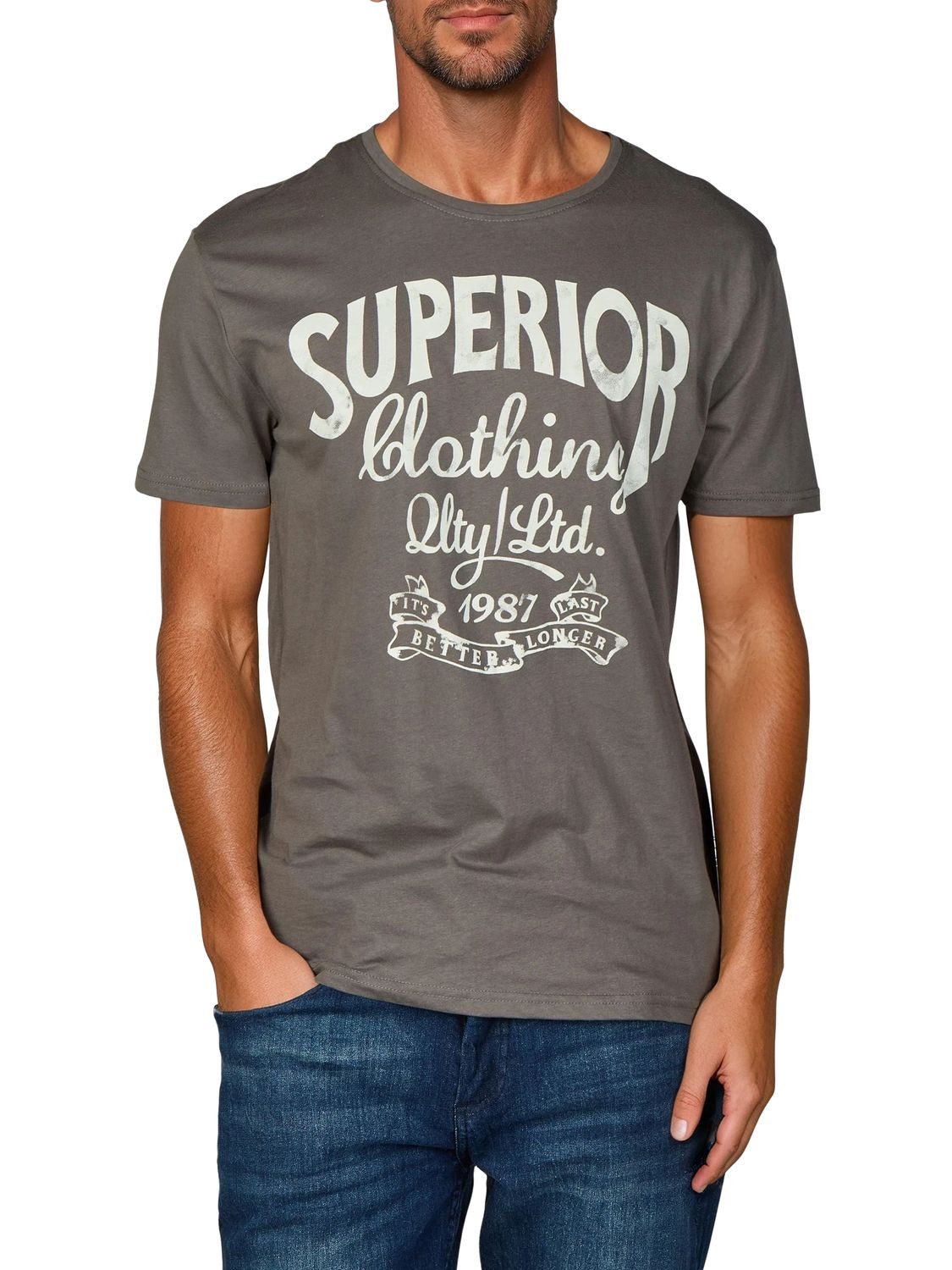 riverso T-Shirt Herren Printshirt RIVLeon Regular Fit (4-tlg) Kurzarm Tee Shirt mit Rundhalsausschnitt aus 100% Baumwolle – Bild 5 von 5