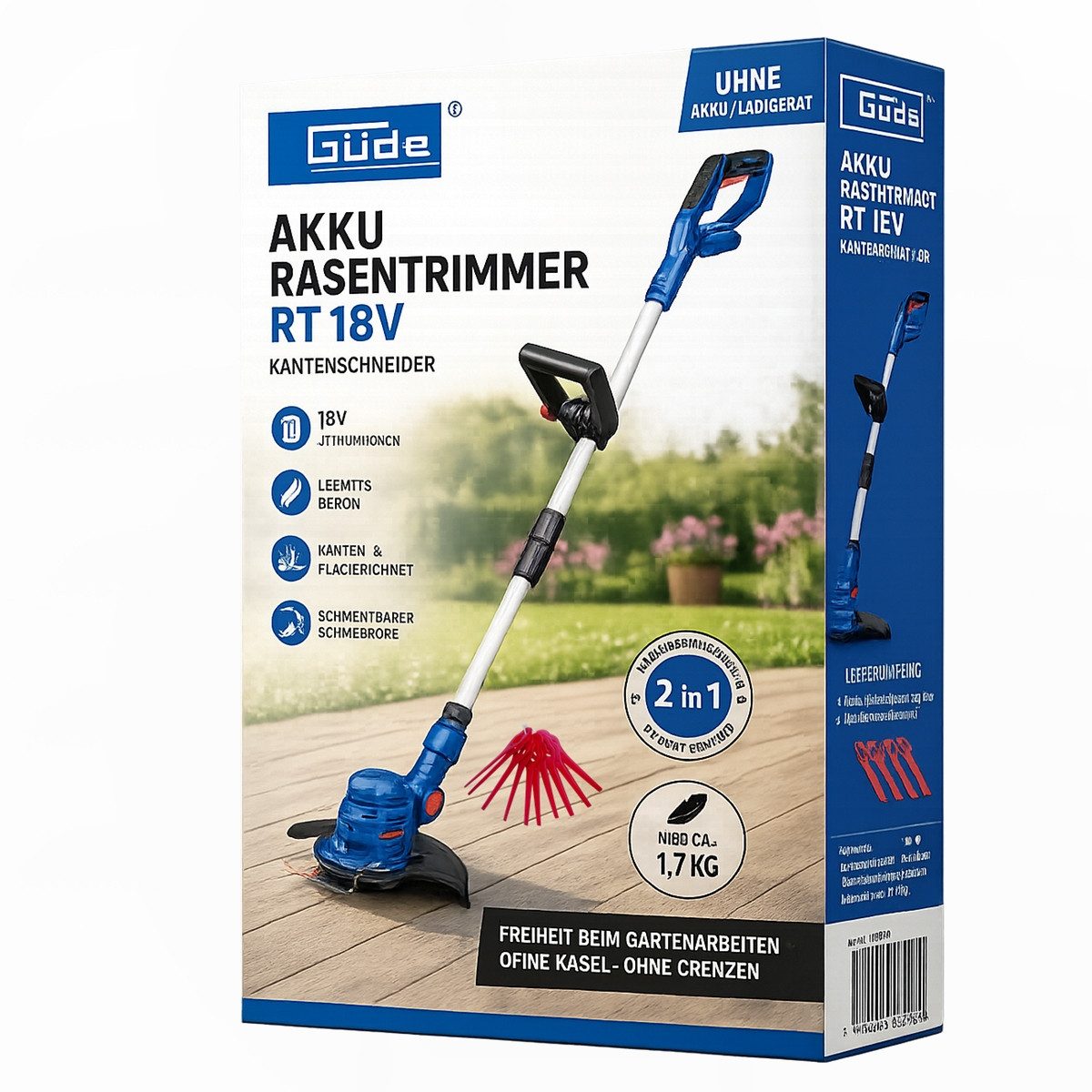 Güde Akku-Rasentrimmer Rasentrimmer RT 18V ohne Akku / Ladegerä tKantenschneider Grascutter