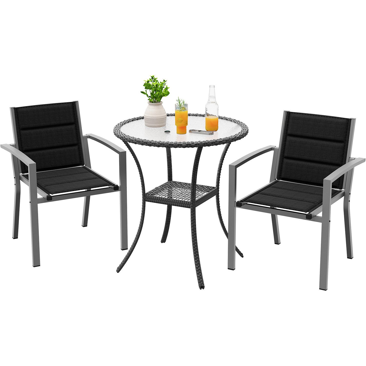 Furnicopia Gartenstuhl Gartenstühle Set 2-4 personen, Terrassenstühle (2 St günstig online kaufen