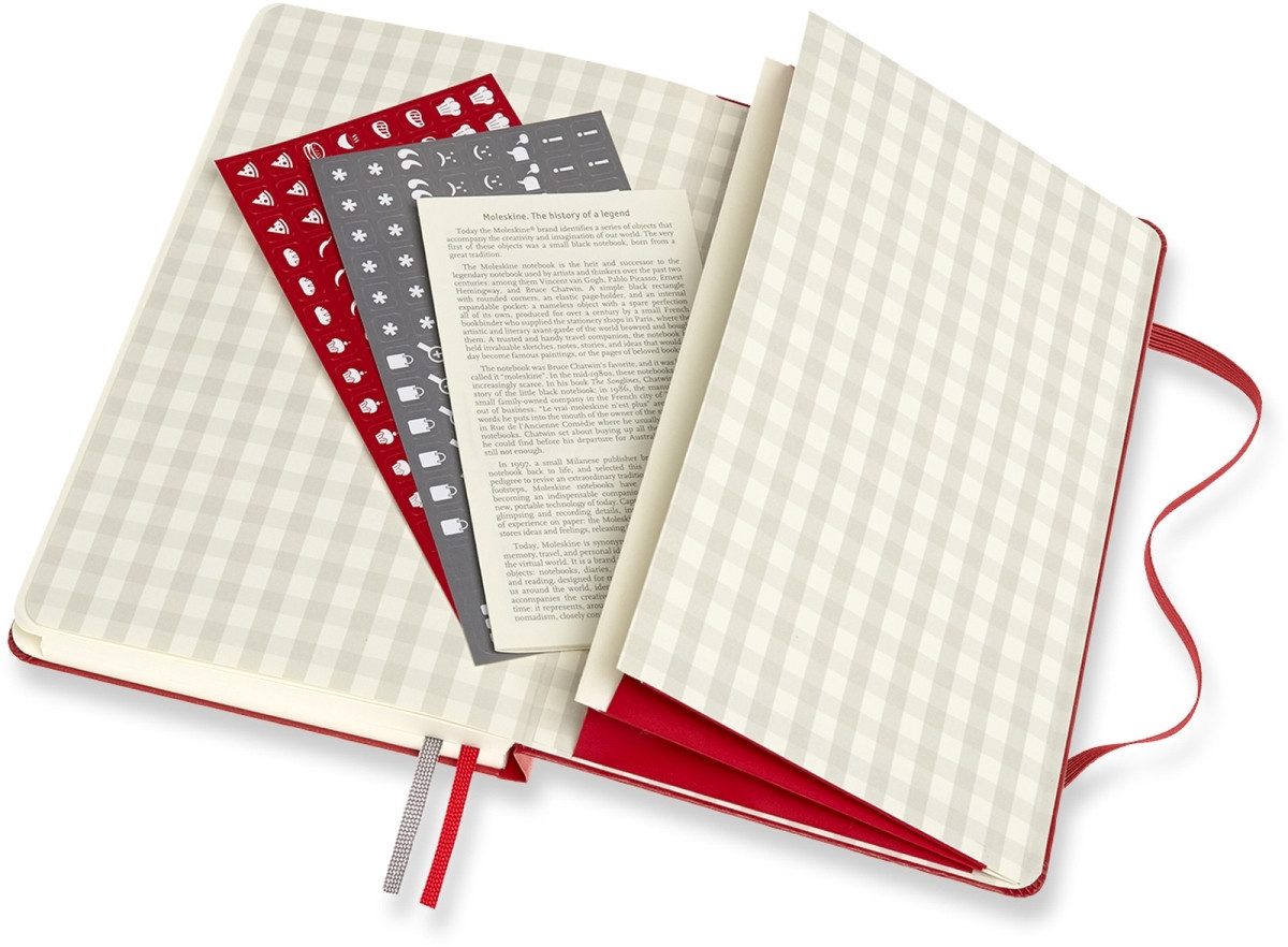 MOLESKINE Notizbuch Notizbuch Passion Journal Large A5 Rezept Hardcover 200 Blatt rot