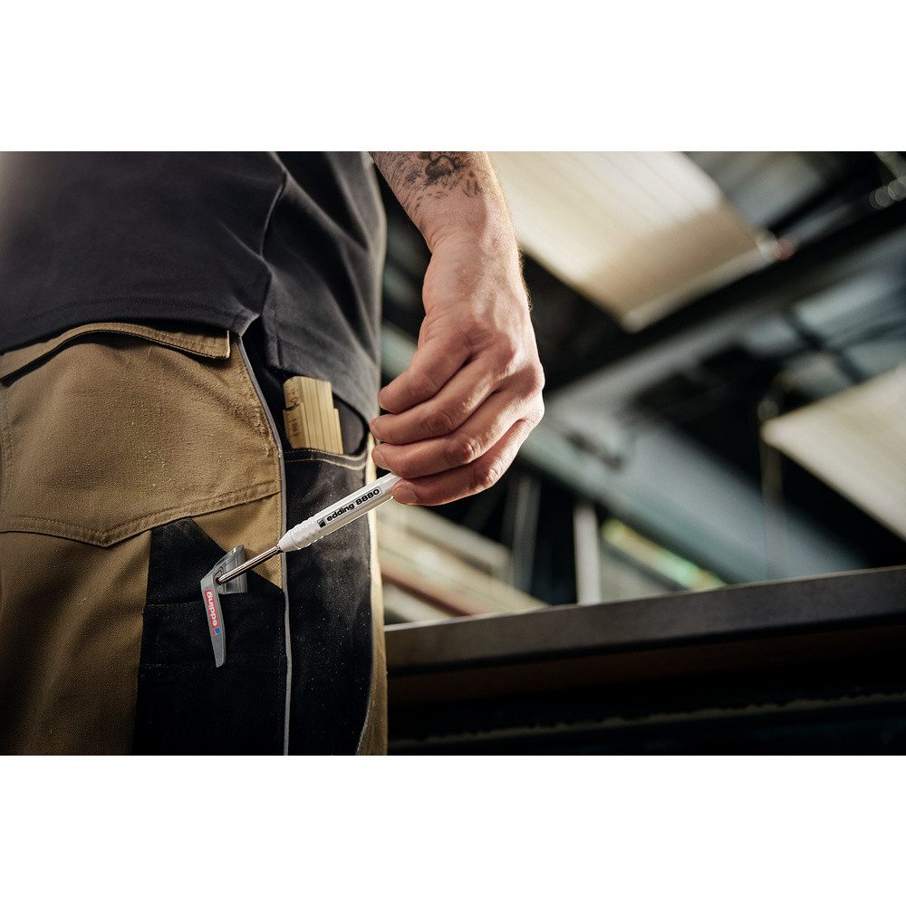 edding Marker Edding DIY Baumarker Graphit 4-8880-8881 Tieflochmarker Grau, Weiß 1