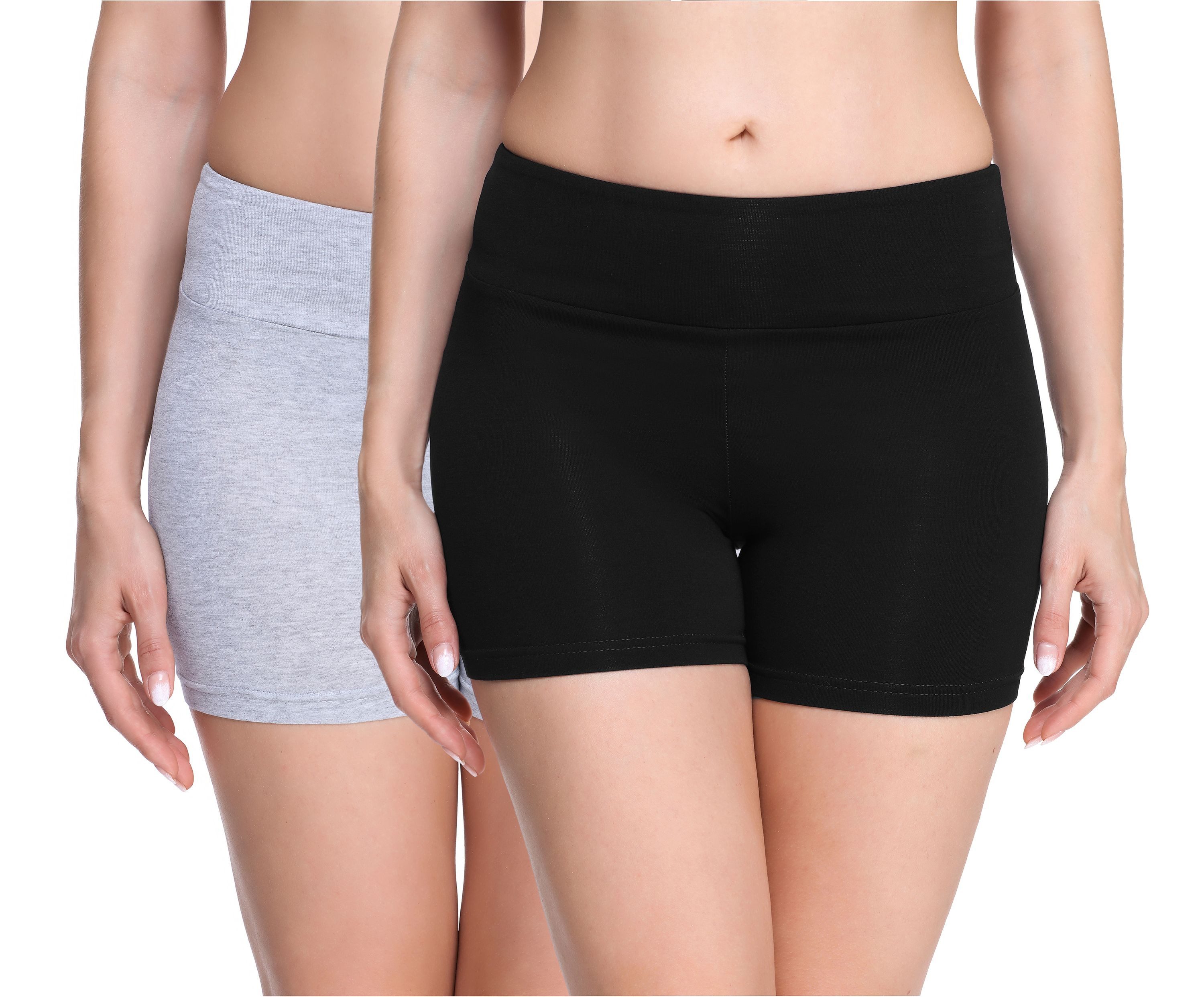 Leggings 2Pak Damen Shorts Radlerhose Unterhose Hotpants kurze Hose MS10-284