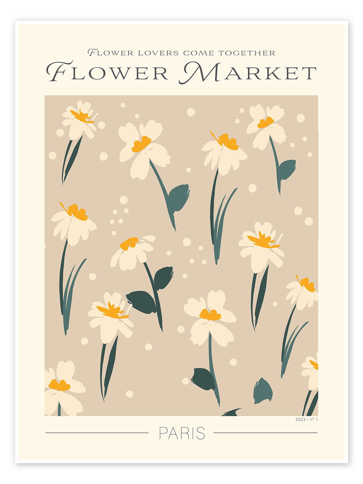 Posterlounge Poster Exhibition Posters, Flower Market günstig online kaufen