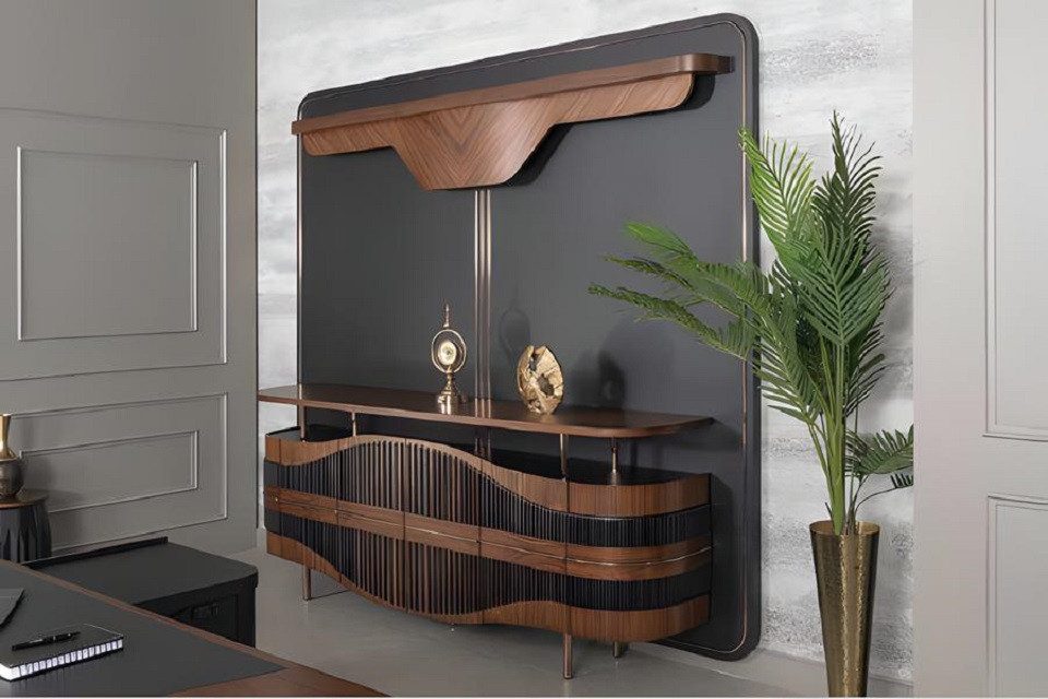 JVmoebel Konsolentisch Elegante Holzkommode mit Stauraum für Büro und Arbeitszimmer (1-St., Konsole), Made in Europa