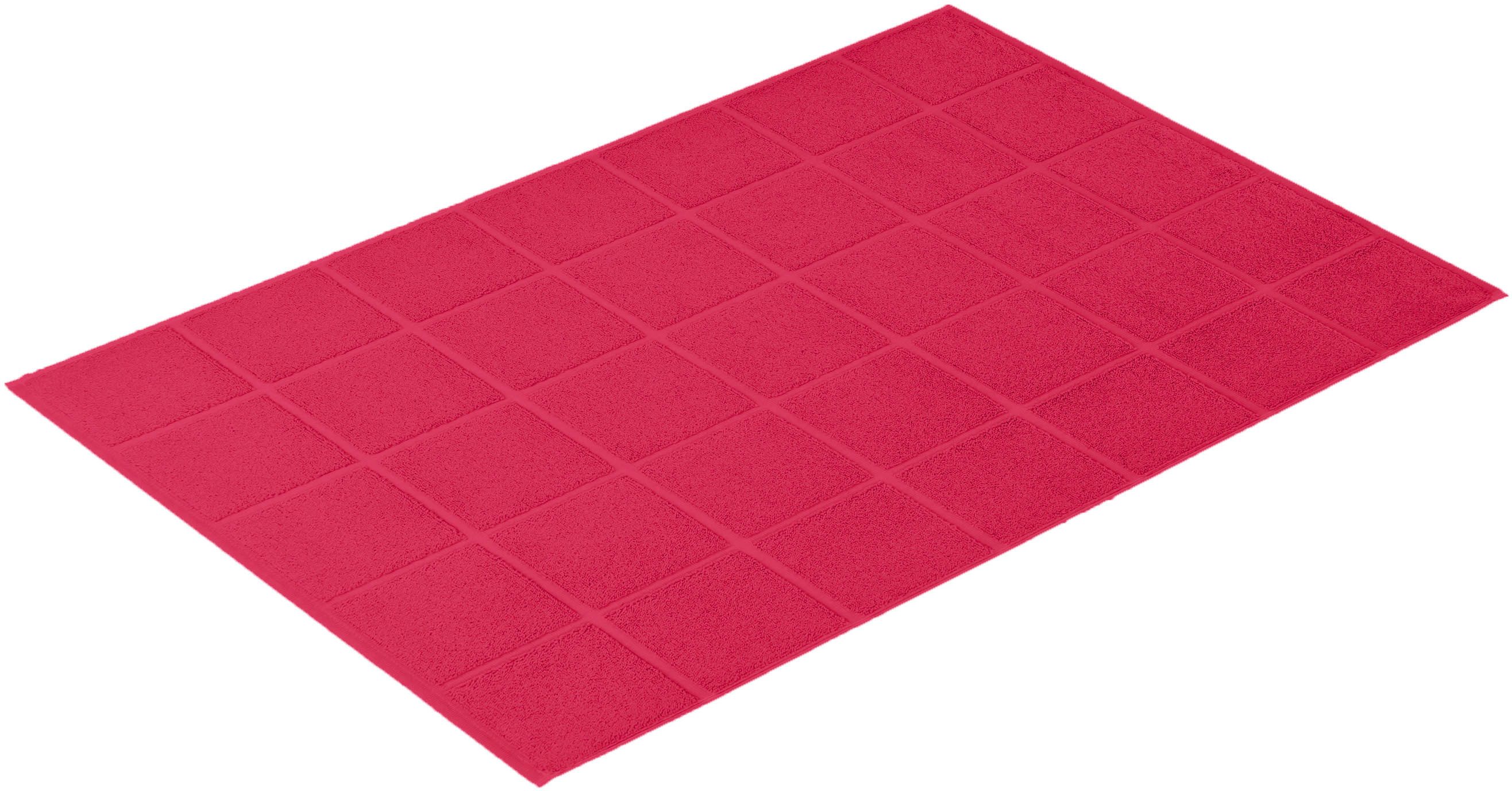 bugatti Badematte Pratos, Höhe 10 mm, fußbodenheizungsgeeignet, Baumwolle, rechteckig