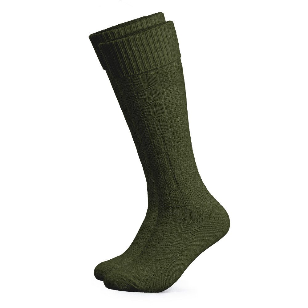 HerzSticht Trachtensocken Herren Lange Trachtensocken 1er Pack (Modell: Silberdistel) (1-Paar)