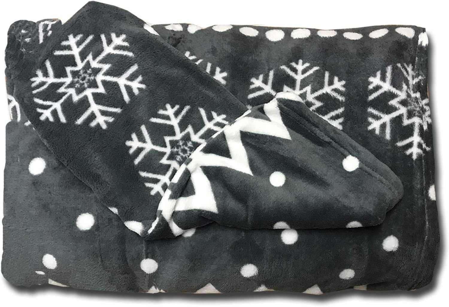 Wohndecke HOMELEVEL Kuscheldecke mit Ärmeln 200x150 cm, grau, Norweger Design, HOMELEVEL