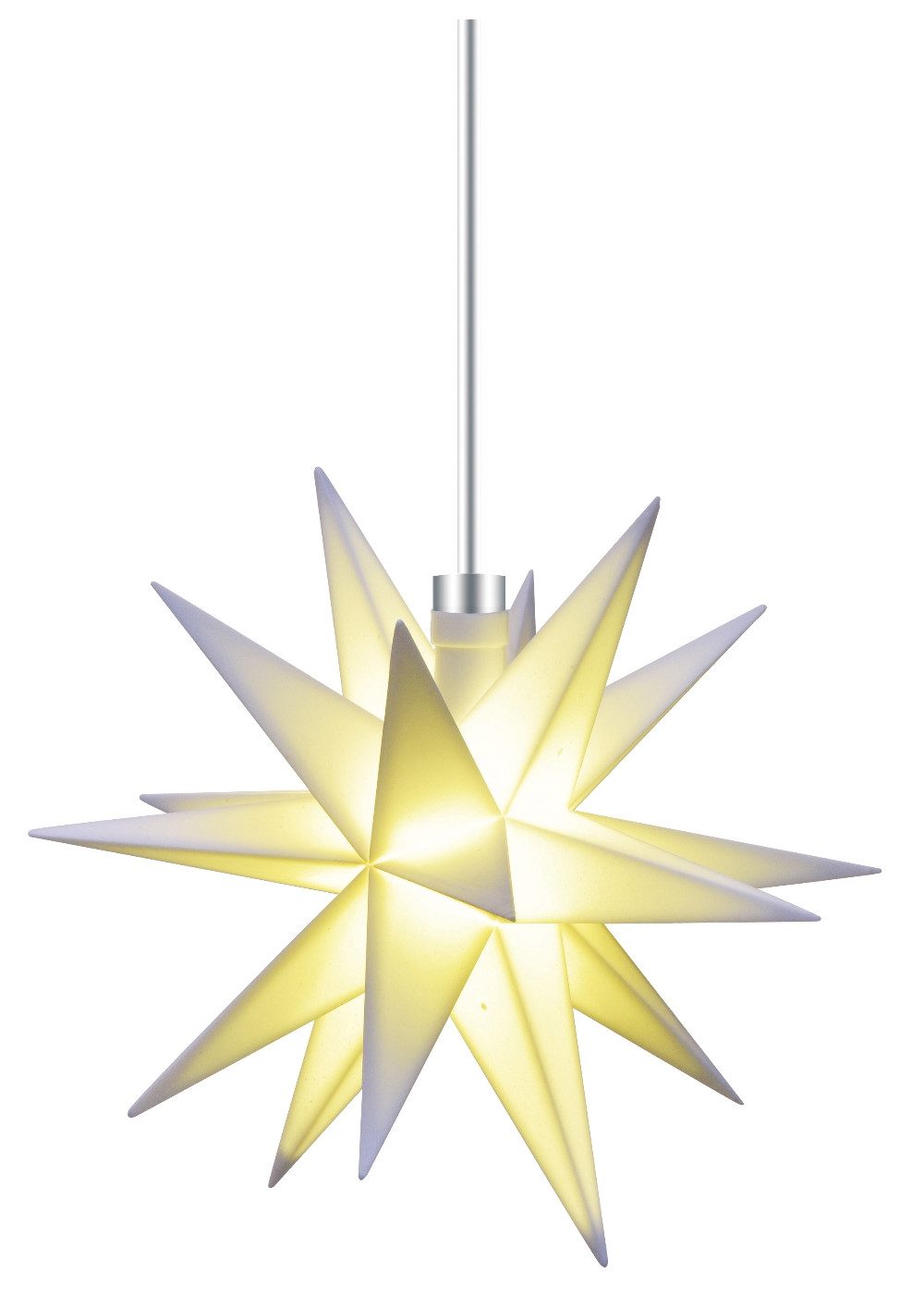 STERNTALER Dekostern Sterntaler Leuchtendes LED-Sternchen Baby-Stern für Innen und Außen, Kunststoffstern 18 Zacken