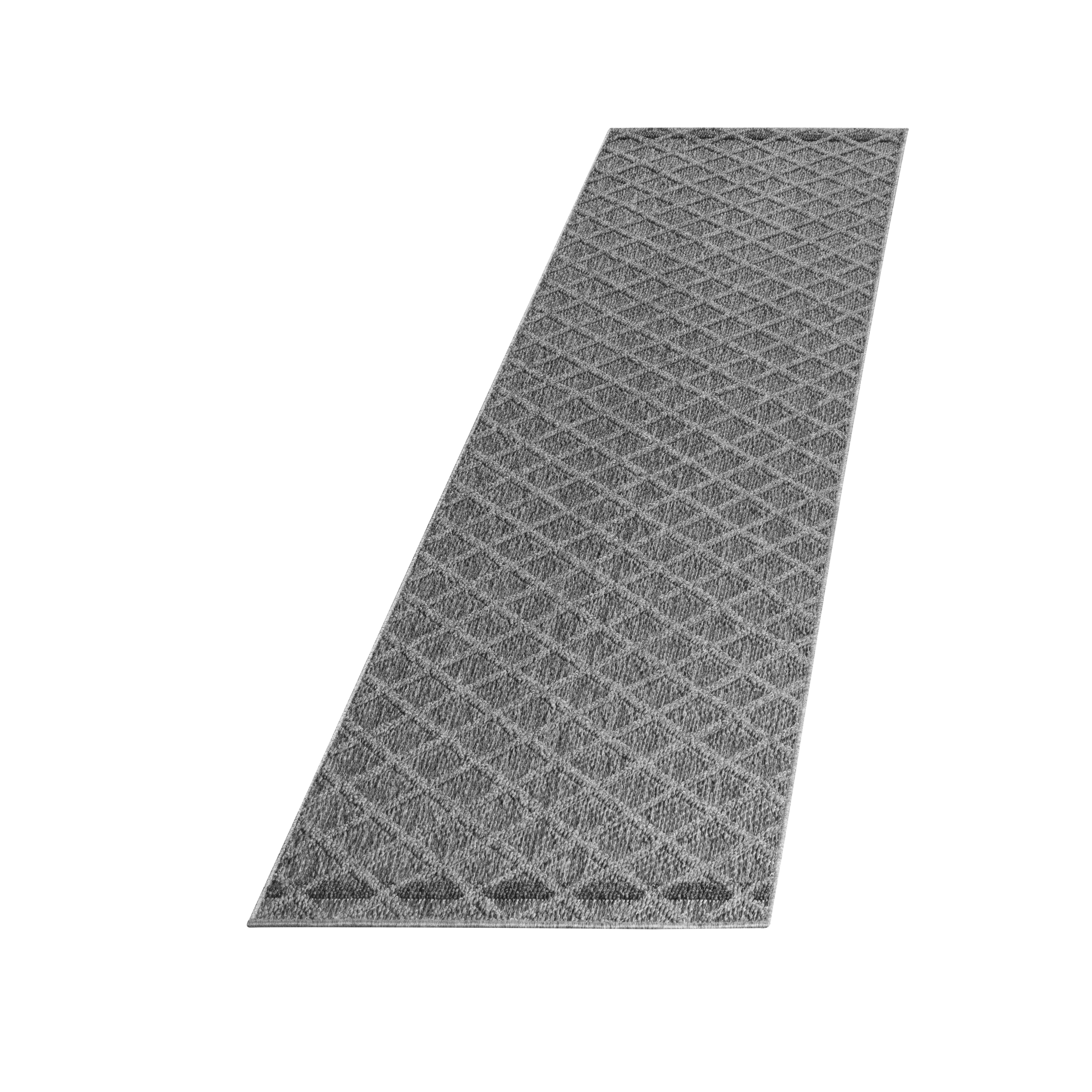 Outdoorteppich Teppich für den Flur oder Küche Rauten Design