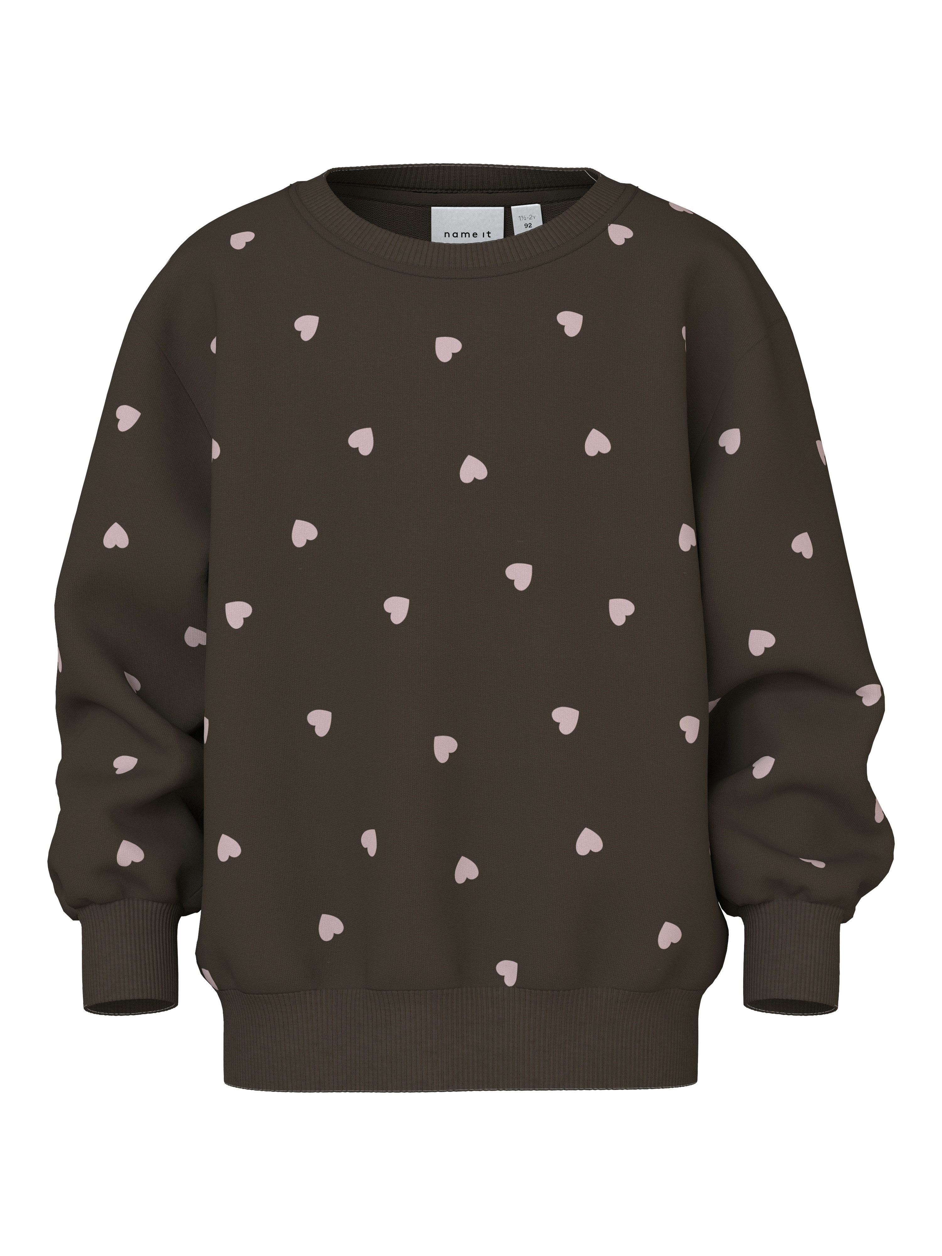 Sweatshirt NMFNEHEART NREG SWEAT BRU