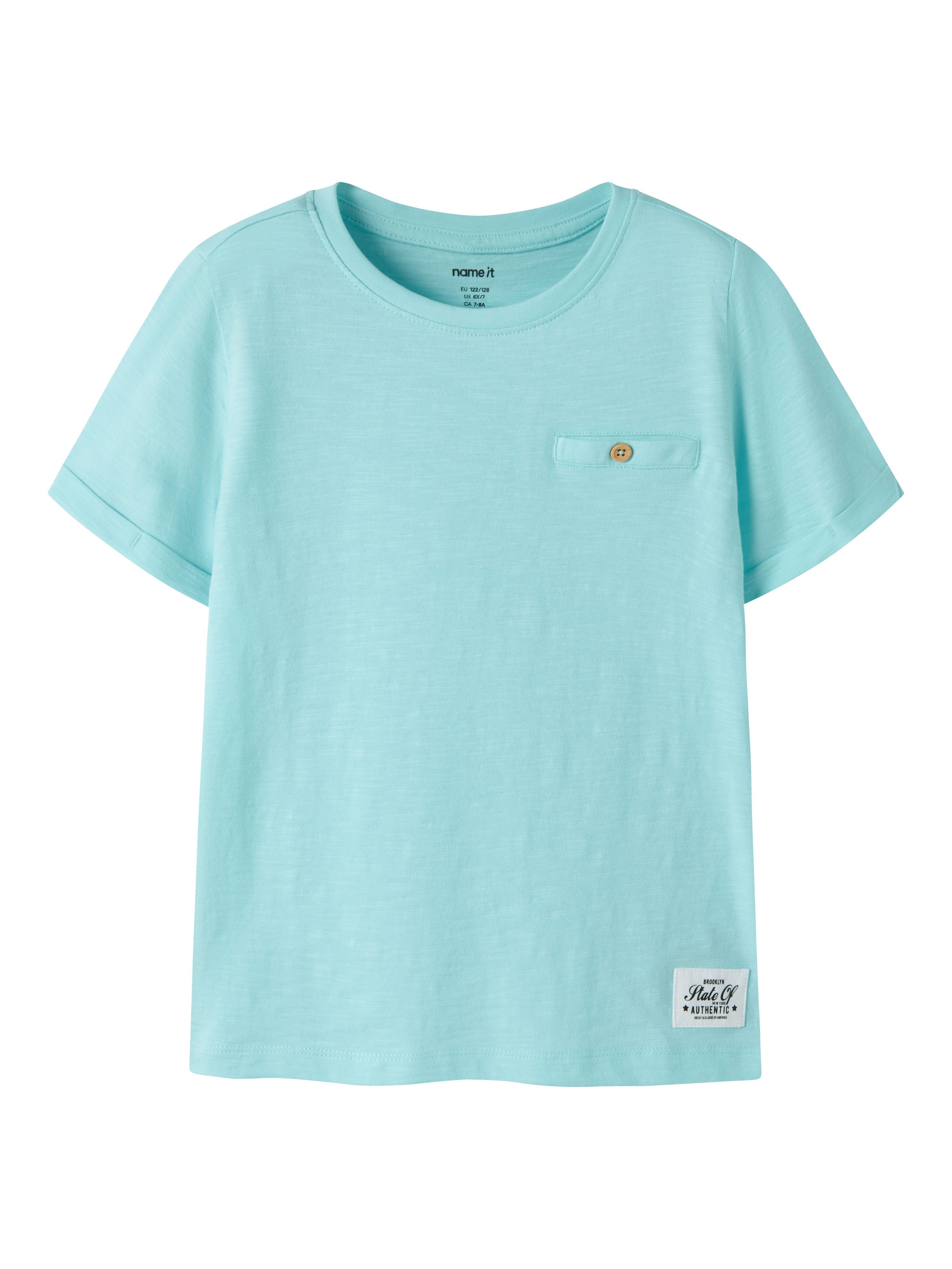 Name It Kurzarmshirt NKMVINCENT SS TOP F NOOS Baumwolle, Brusttasche